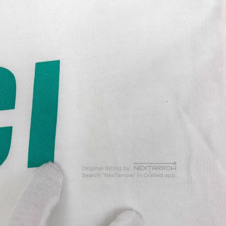 Gucci Gucci White logo letter sequin design cotton round-neck sh Size XXS / US 00 / IT 34 - 8 Thumbnail
