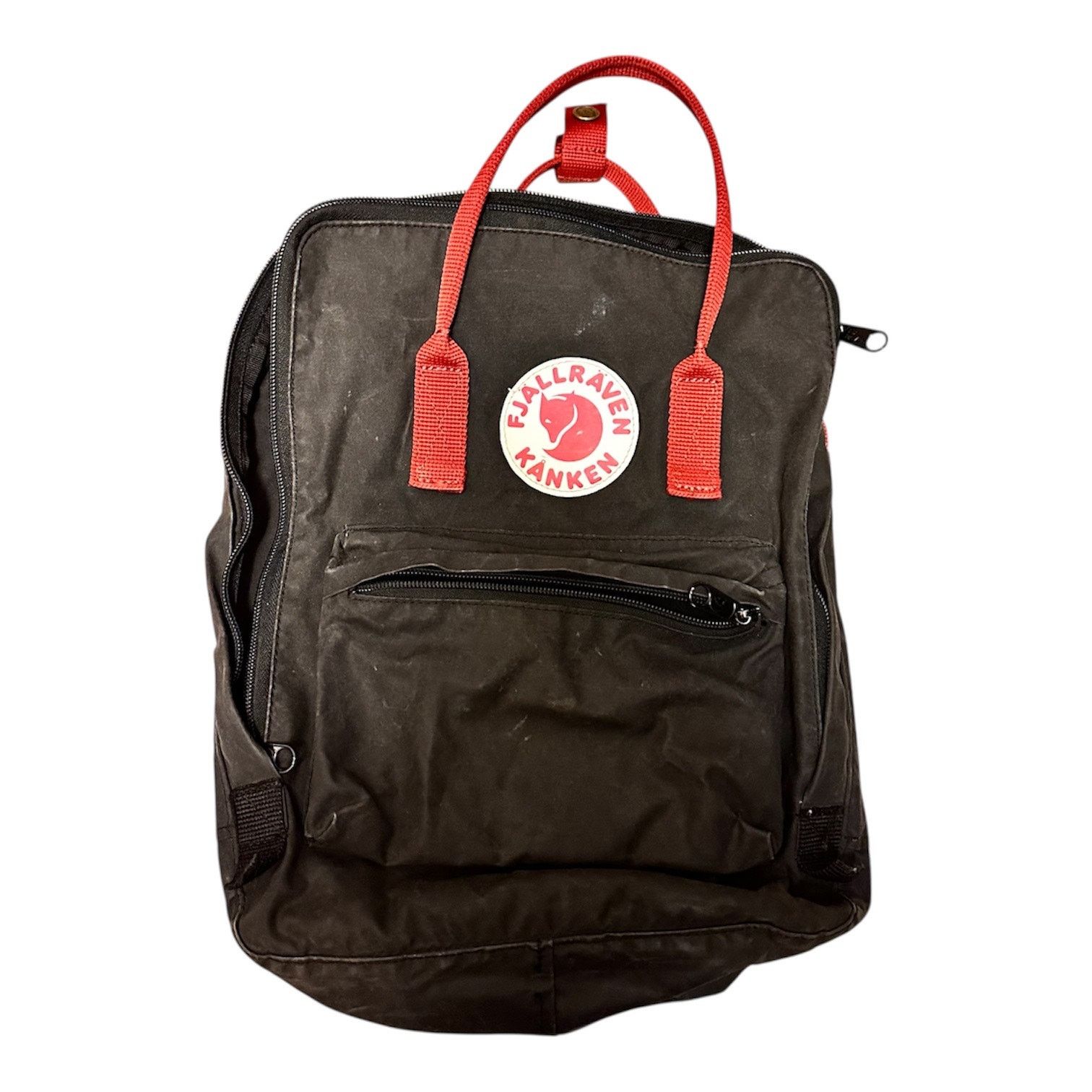 Fjallraven Fjallraven Kanken Classic Backpack Black Red Outdoor Camping Size ONE SIZE - 1 Thumbnail