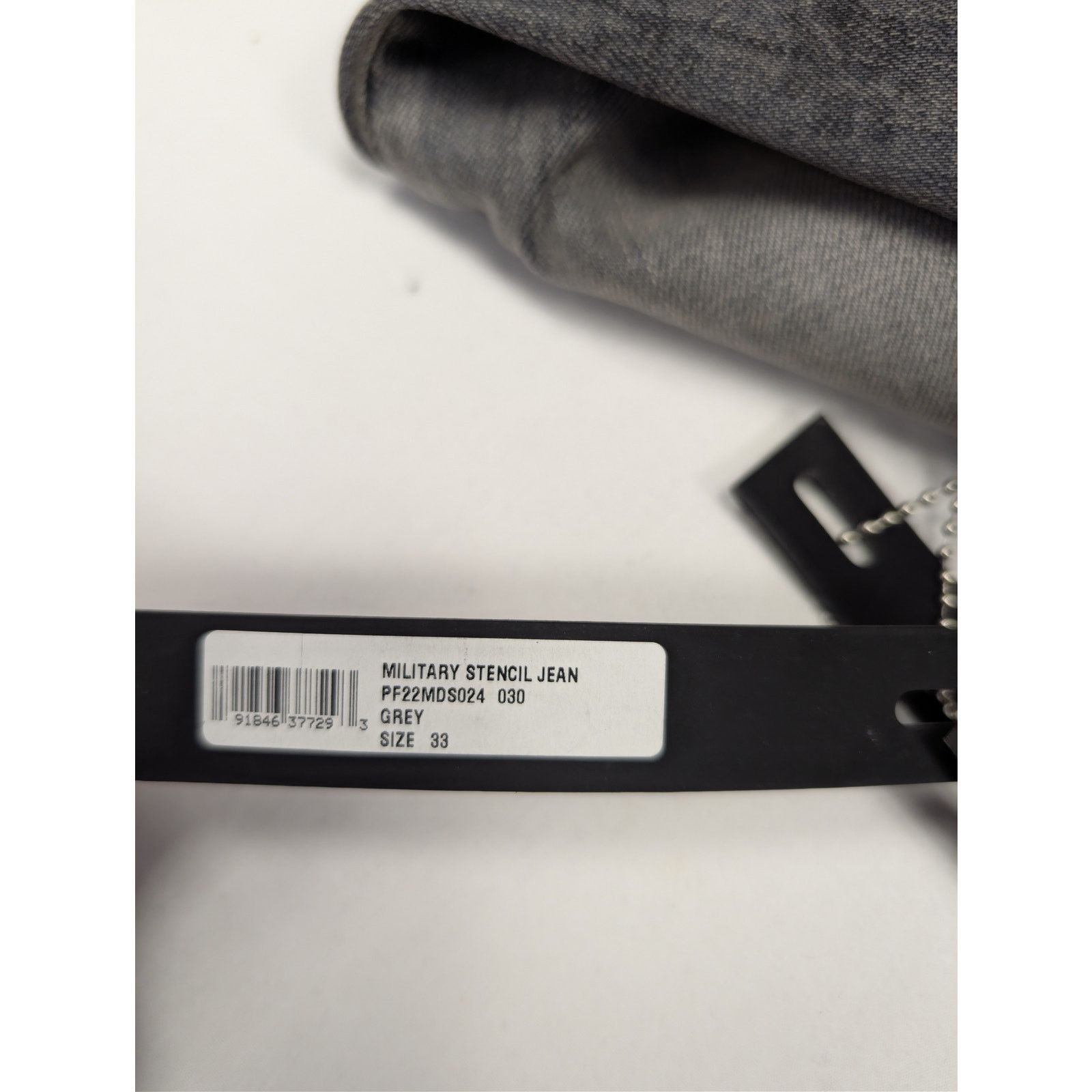 Amiri o1rshd1 Q:3 / Military Stencil Jean Denim Jeans in Grey 33 Size US 33 - 21 Thumbnail