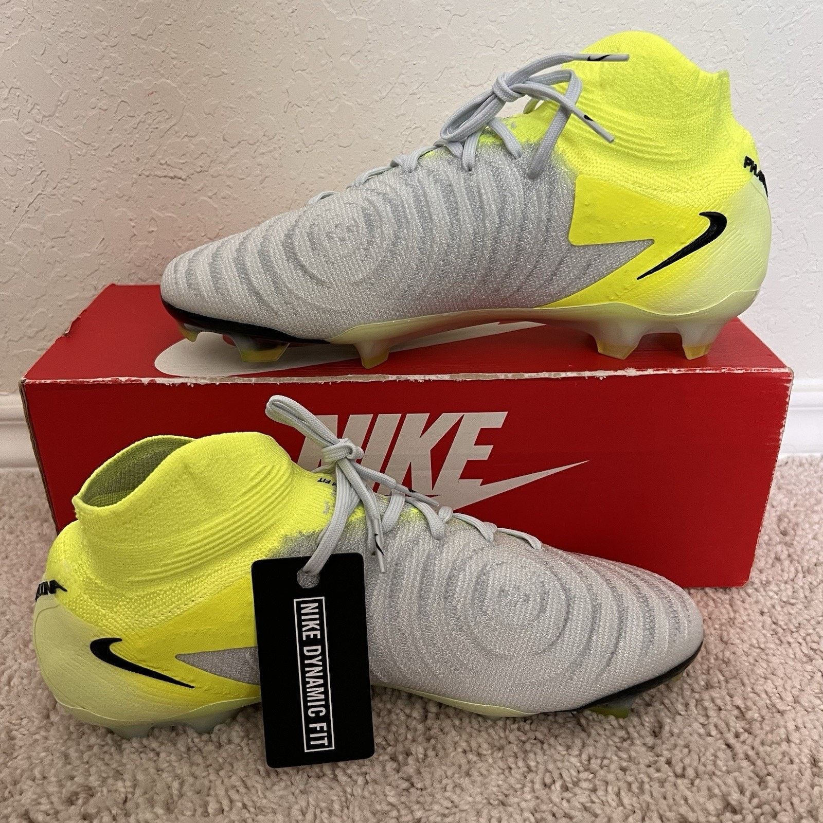 Nike Nike Phantom Luna 2 Elite FG Pack Grey Volt Size 7.5 New Size US 7.5 / EU 40-41 - 2 Thumbnail