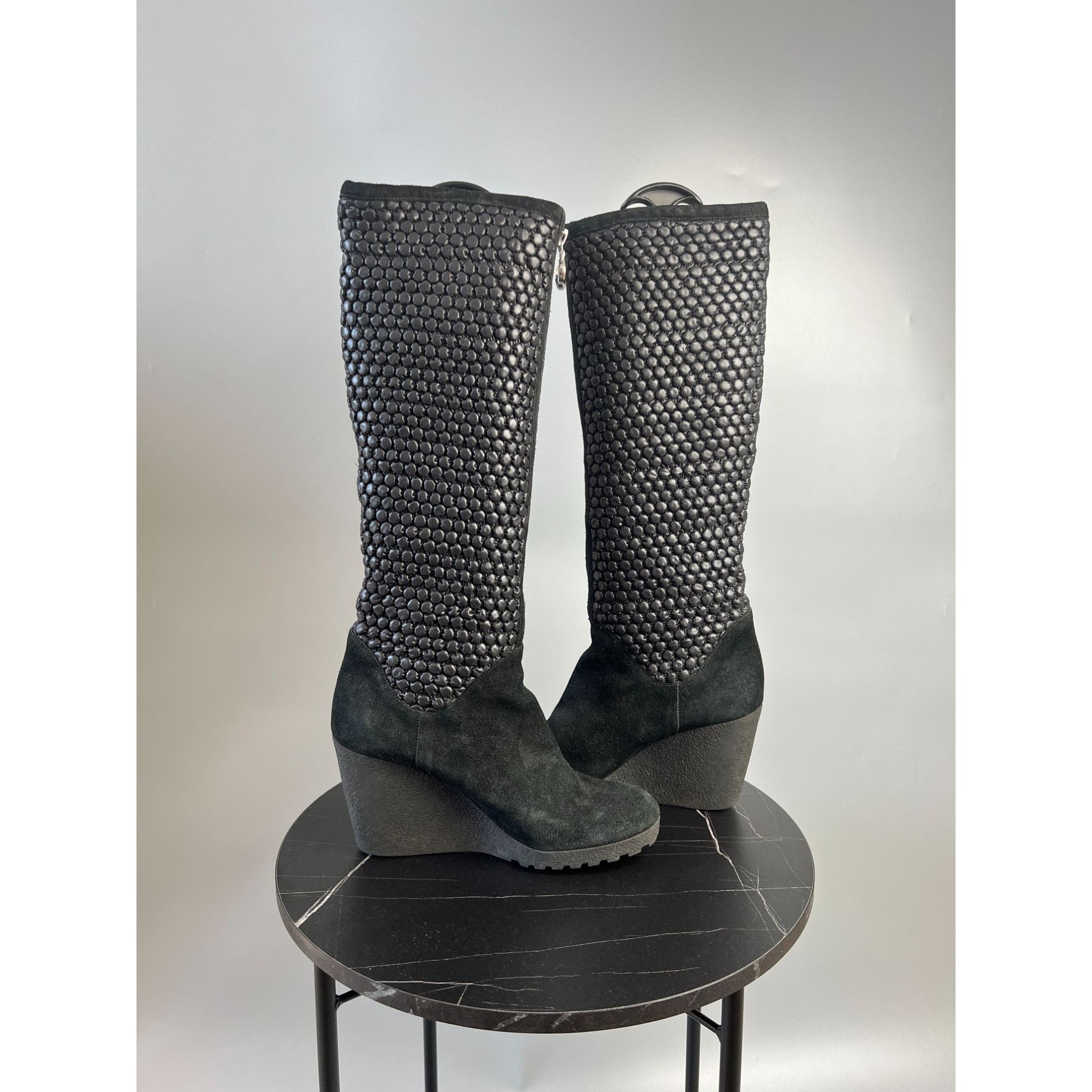 Fendi Fendi Bubbles Knee High Suede Boots Size EU 39 (Y0494) Size US 9 / IT 39 - 6 Thumbnail