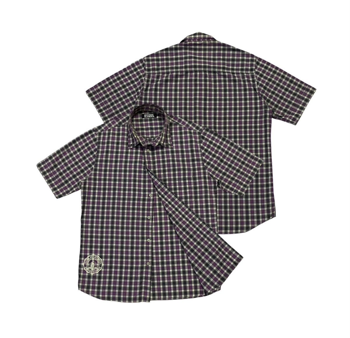 Hysteric Glamour Hysteric Glamour Checkered Pattern Button Ups Short Sleeve Size US M / EU 48-50 / 2 - 1 Thumbnail