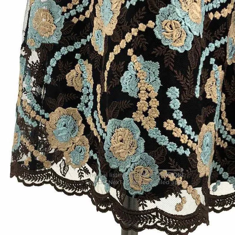 Comme des Garcons Comme Des Garcons Floral embroidery sheer two-piece dress Size L / US 10 / IT 46 - 5 Thumbnail