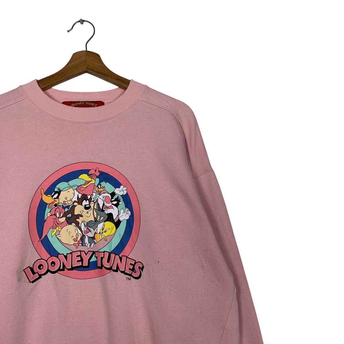 Japanese Brand Looney Tunes Pink Crewneck Sweatshirt Size US M / EU 48-50 / 2 - 5 Thumbnail