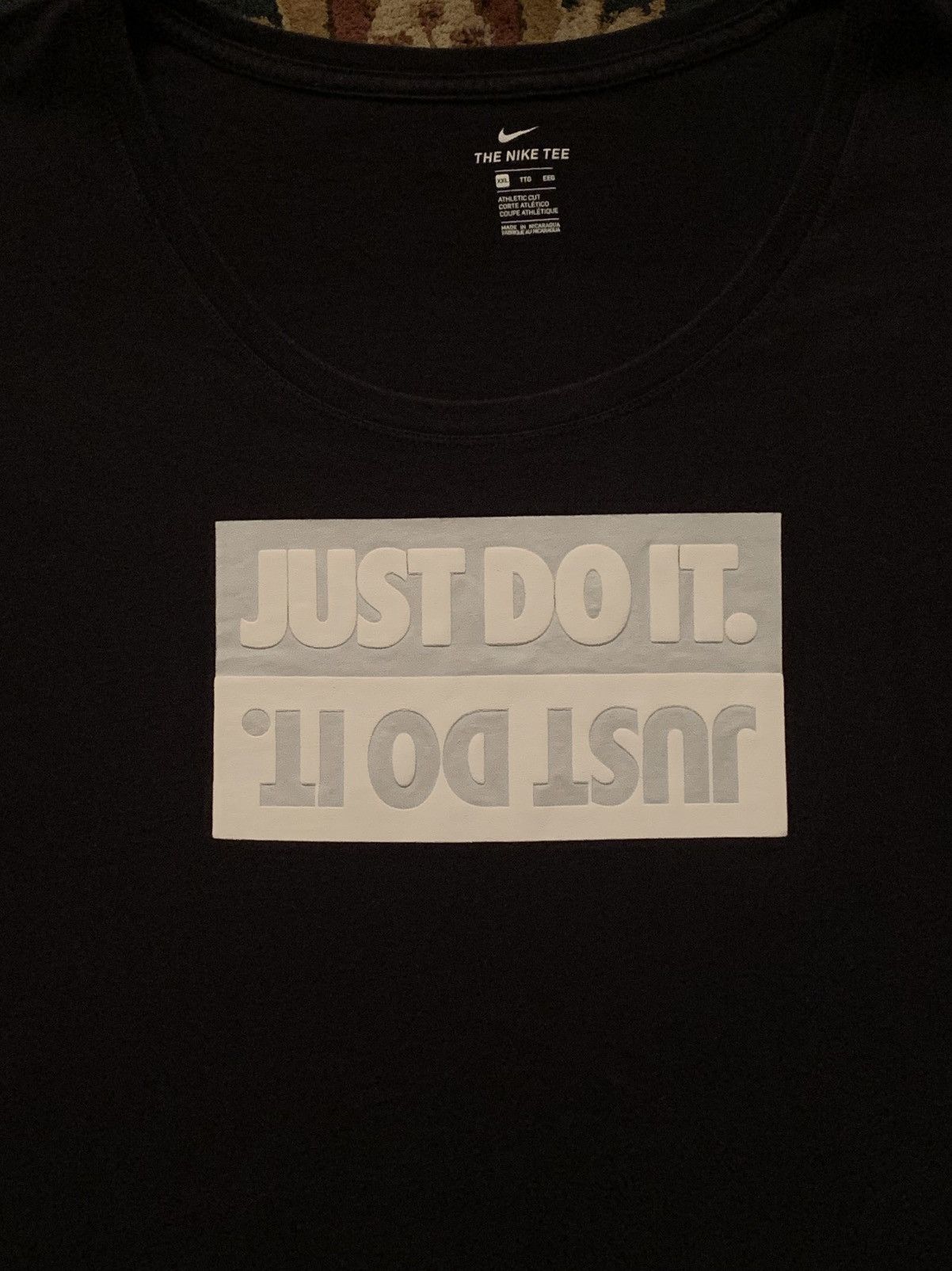 Nike Vintage Y2K Nike Sportswear Flipped Box Logo Black T-Shirt Size XXL / US 16-18 / IT 52-54 - 2 Thumbnail