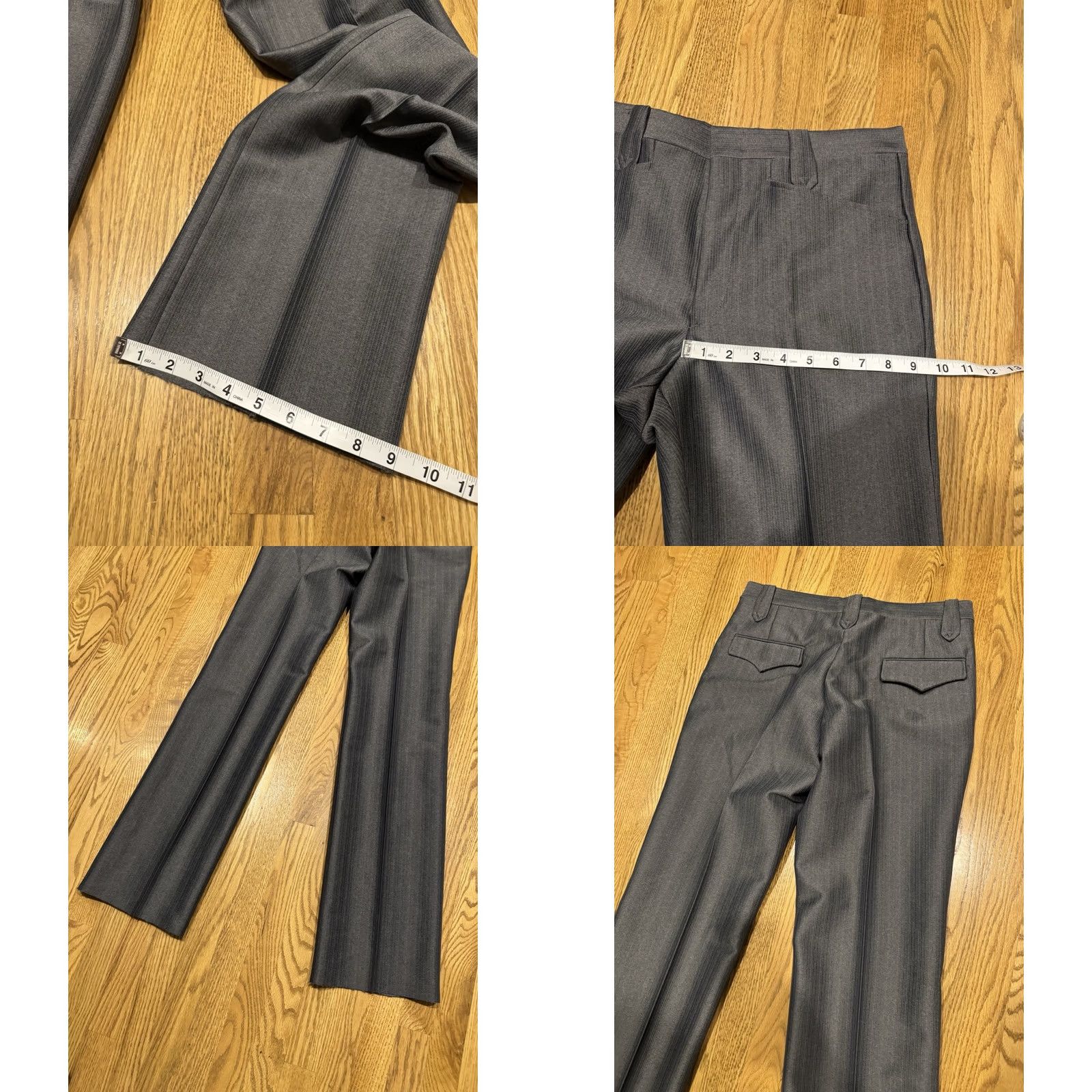 Vintage VINTAGE Circle S Pants Men Regular 32x37 Gray Polyester Straight Front Button Zipper Mock-Plain 80s 90s USA Suppor t Size US 32 / EU 48 - 9 Thumbnail