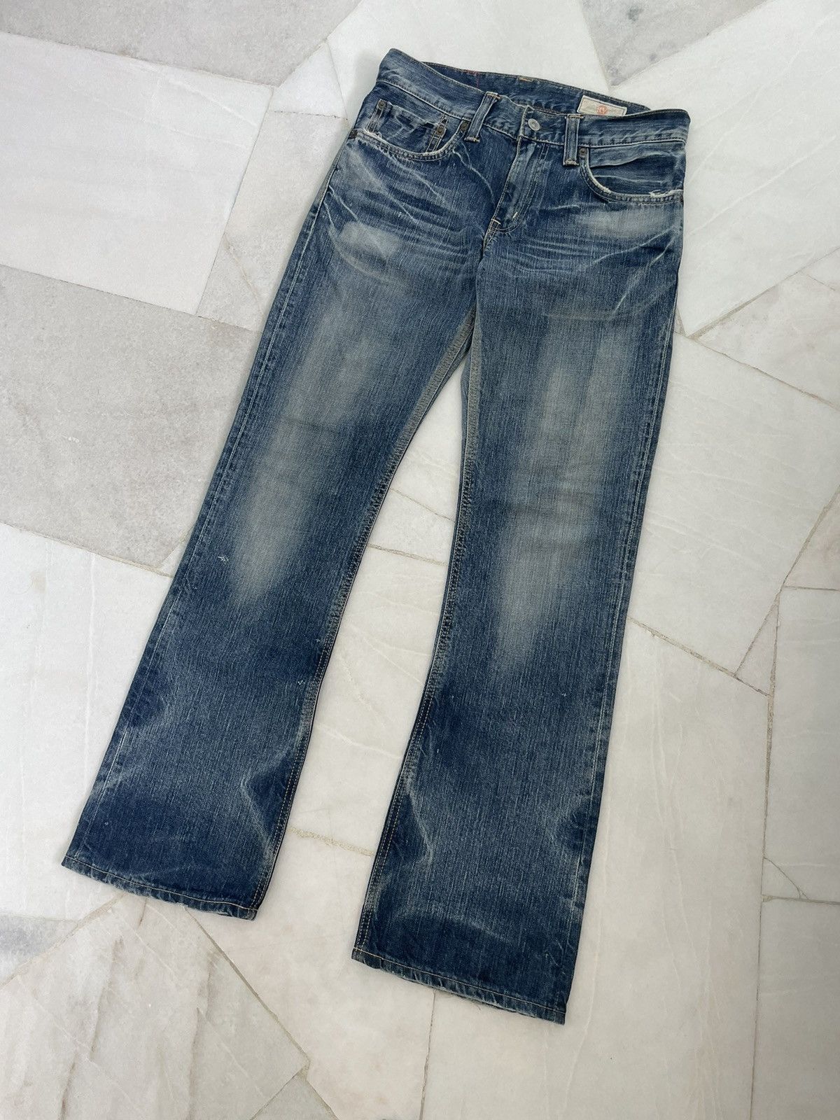 Japanese Brand RARE VINTAGE EDWIN REBEL VINTAGE FLARE JEANS Size US 30 / EU 46 - 5 Thumbnail