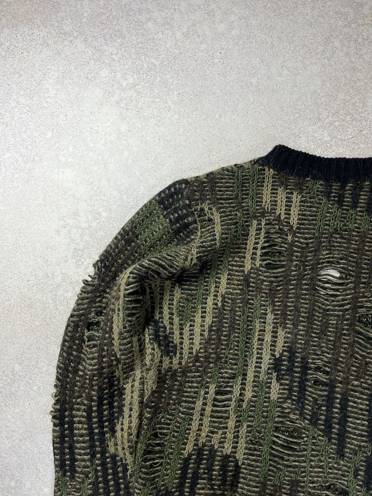 Diesel Diesel Distressed Camo Mutant Sweater Size US M / EU 48-50 / 2 - 6 Thumbnail