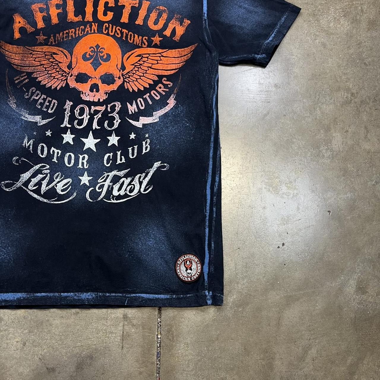 Affliction × Vintage Vintage Y2K Affliction Skull Graphic Tee Grunge Punk Skater Size US XL / EU 56 / 4 - 3 Thumbnail