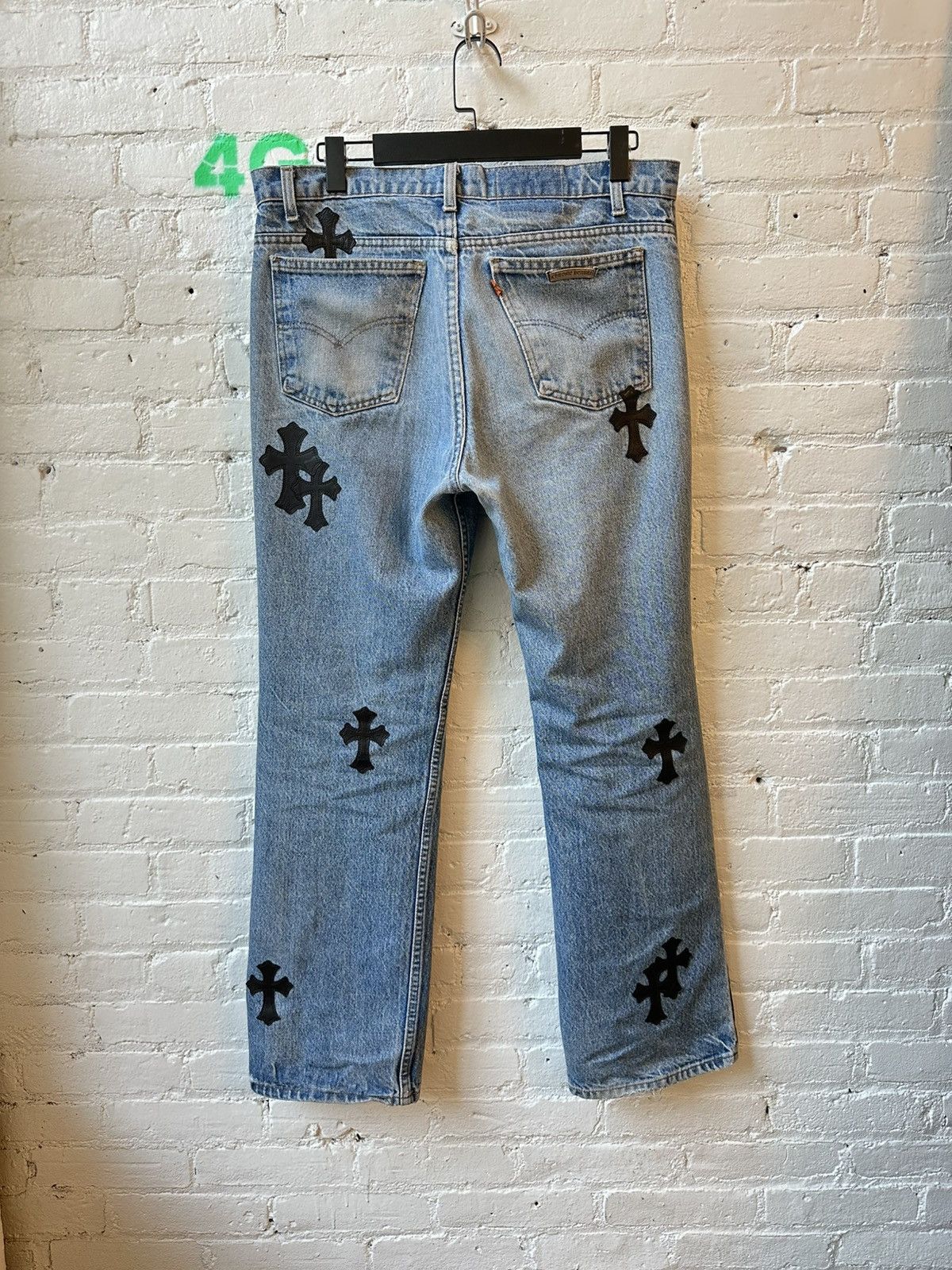 Chrome Hearts × Levi's CHROME HEARTS CROSS PATCH DENIM Size US 33 - 5 Thumbnail