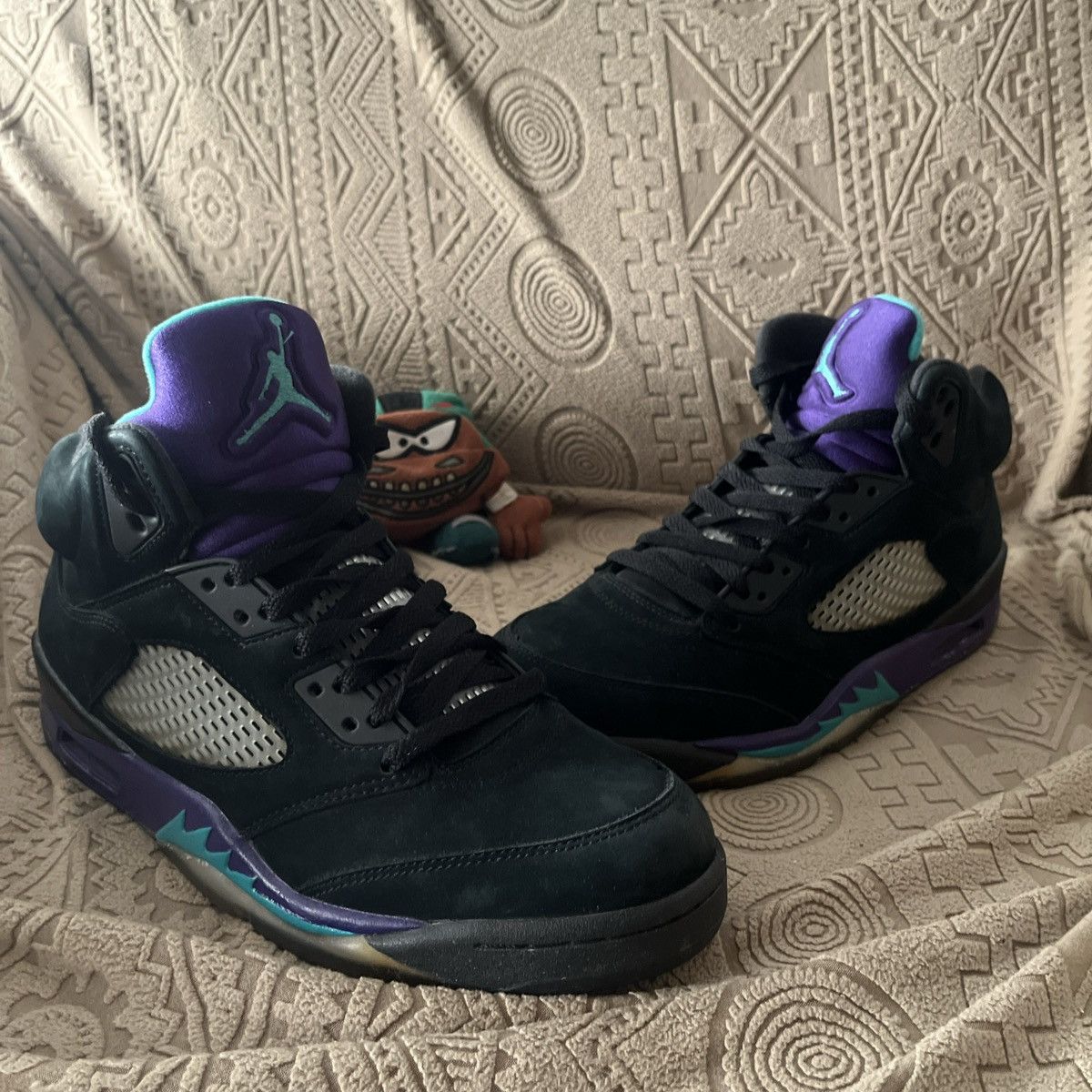 Nike Nike Air Jordan 5 Black Grape size 9.5 Grailed