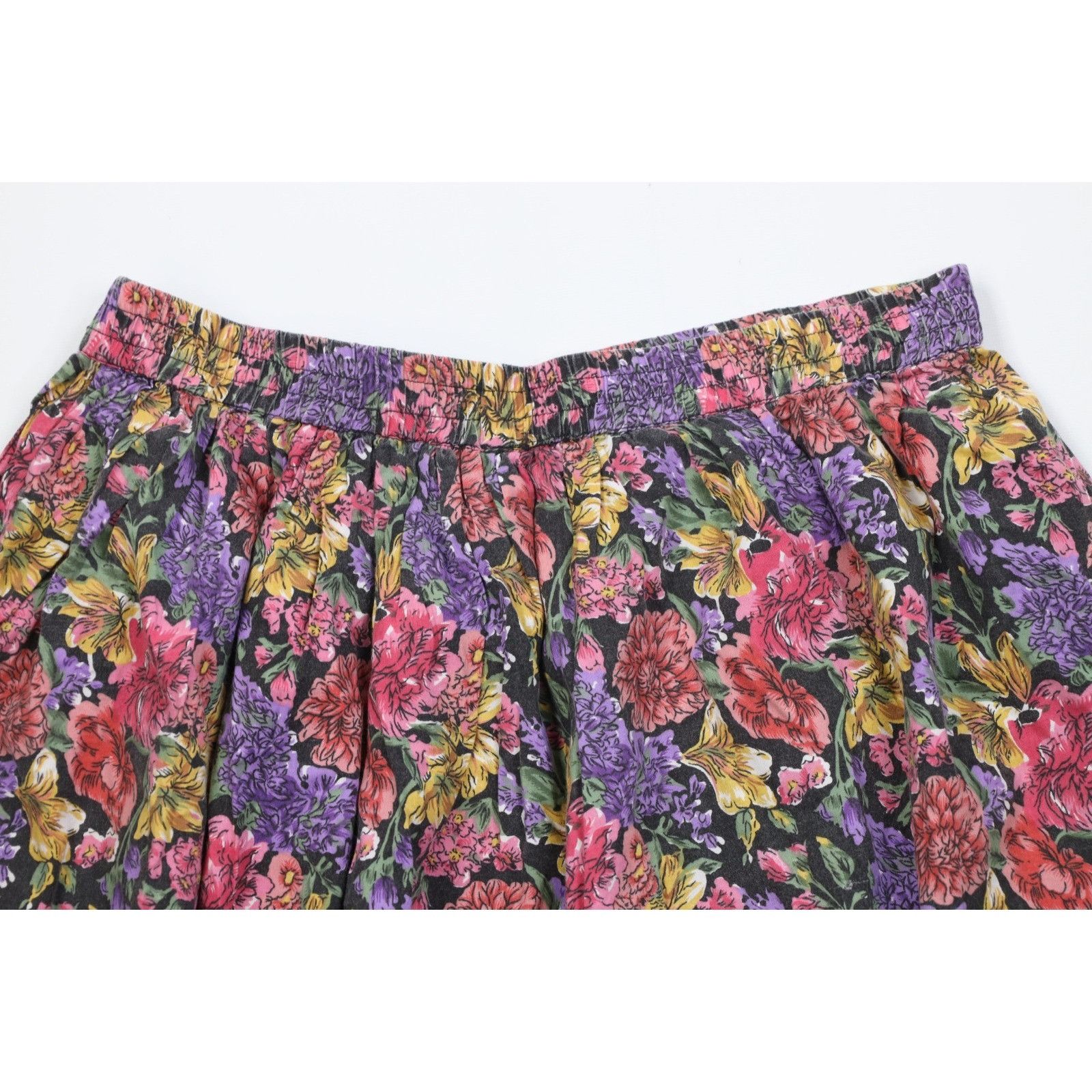 Vintage Vintage 90s Country Primitive Boho Chic Flower Skirt Size 24" / US 00 / IT 34 - 8 Thumbnail