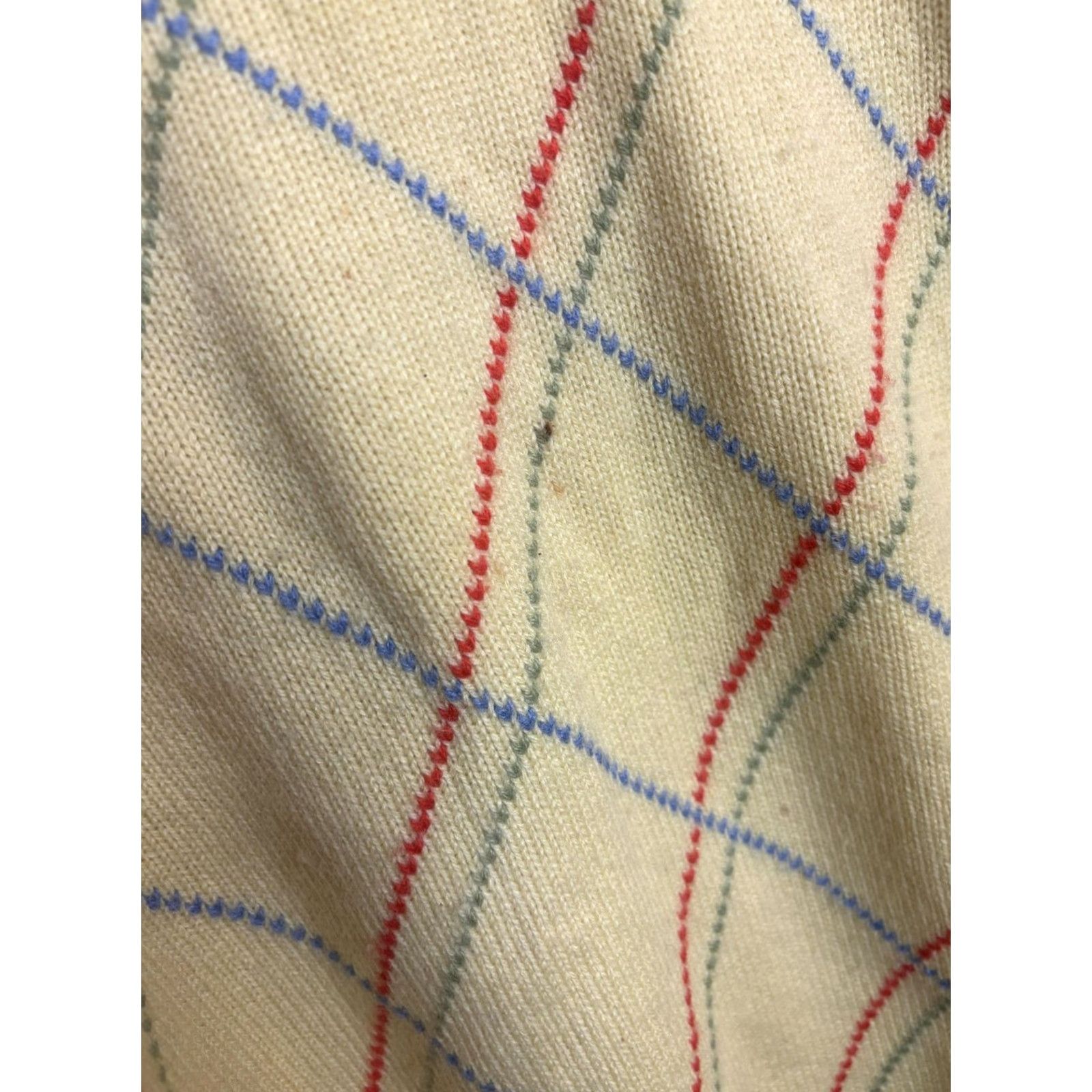 Vintage Paul Fredrick Sweater Mens M Yellow Cashmere Argyle Diamond Crewneck Knit Size US M / EU 48-50 / 2 - 4 Thumbnail