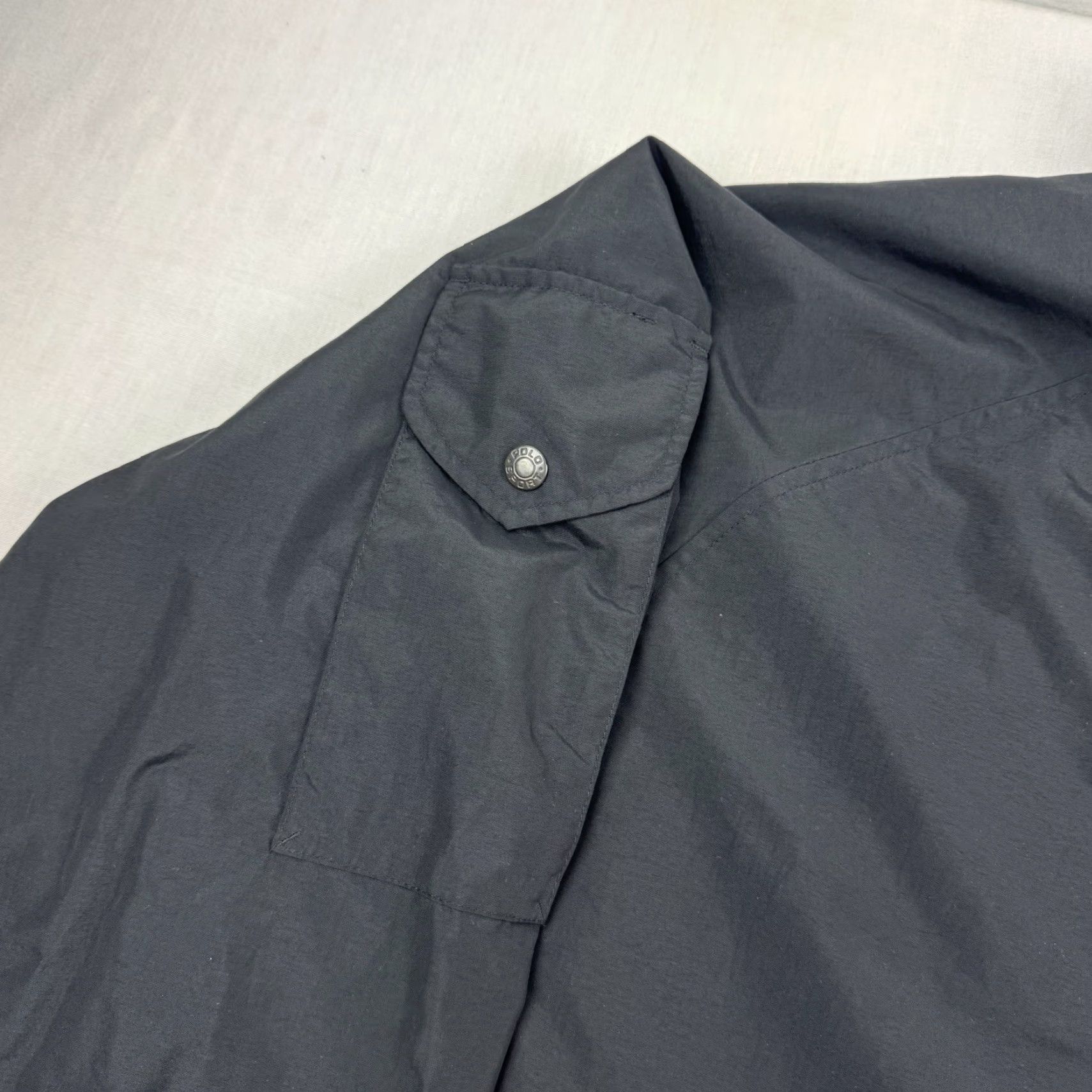 Vintage VINTAGE Polo Sport Windbreaker Jacket Mens XL Full Zip Black 90s Designer Sports Casual Travel Classic Size US XL / EU 56 / 4 - 6 Thumbnail