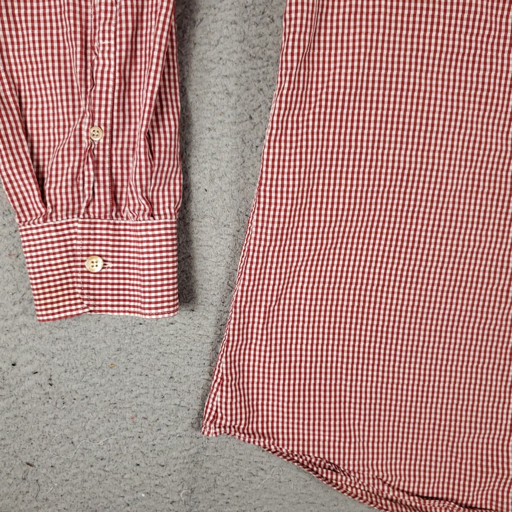 Ermenegildo Zegna VINTAGE Ermenegildo Zegna Sport Shirt Mens 2XL Casual Check Cotton Long Sleeve Red Size US XXL / EU 58 / 5 - 3 Thumbnail