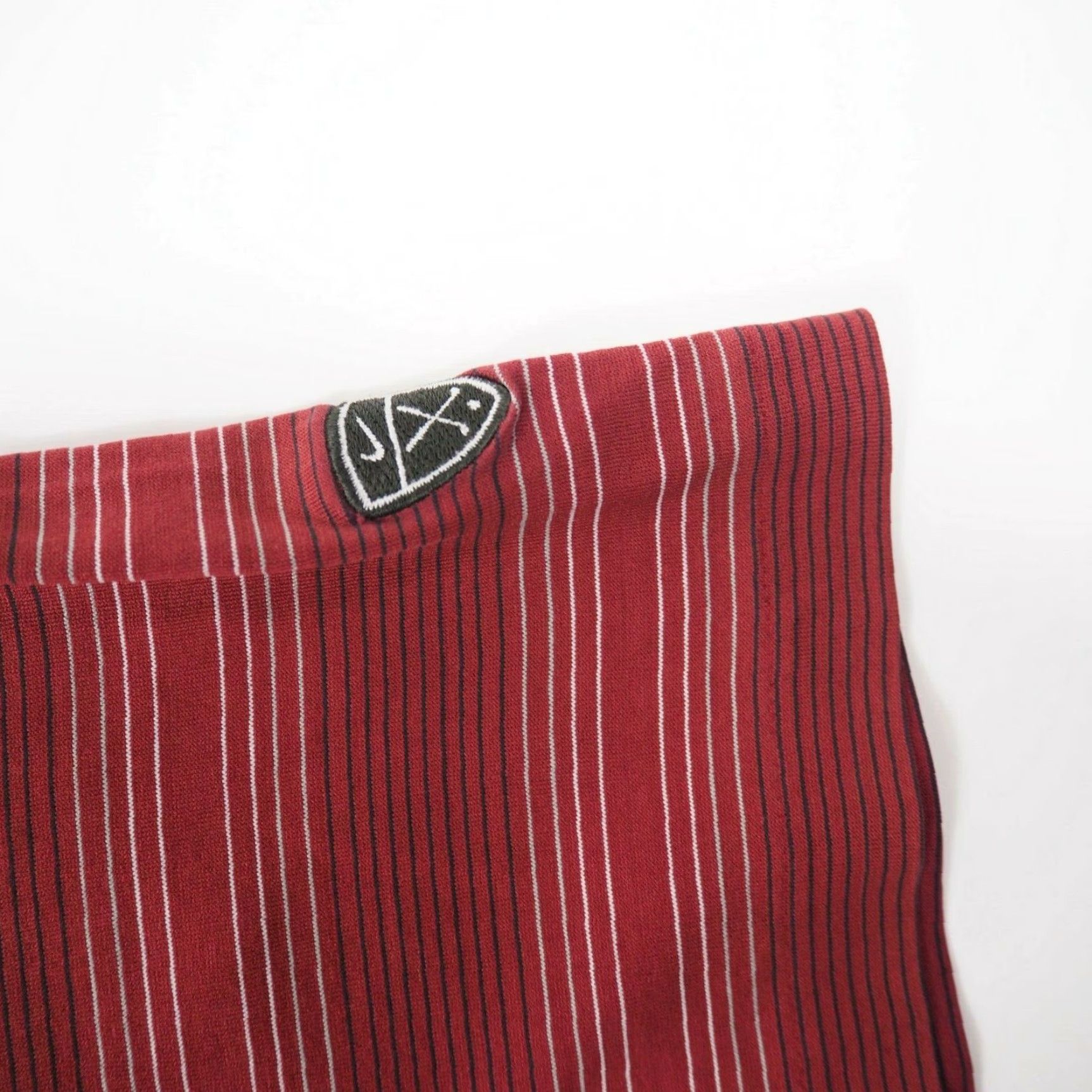 Vintage Tiger Woods Polo Shirt - Red Striped Golf Casual Short Sleeve Shirt - Men's Size Large Size US L / EU 52-54 / 3 - 4 Thumbnail