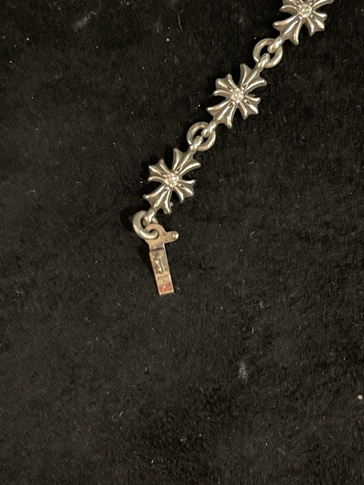 Chrome Hearts Chrome Hearts Silver Diamonds Tiny E Bracelet Size ONE SIZE - 6 Thumbnail