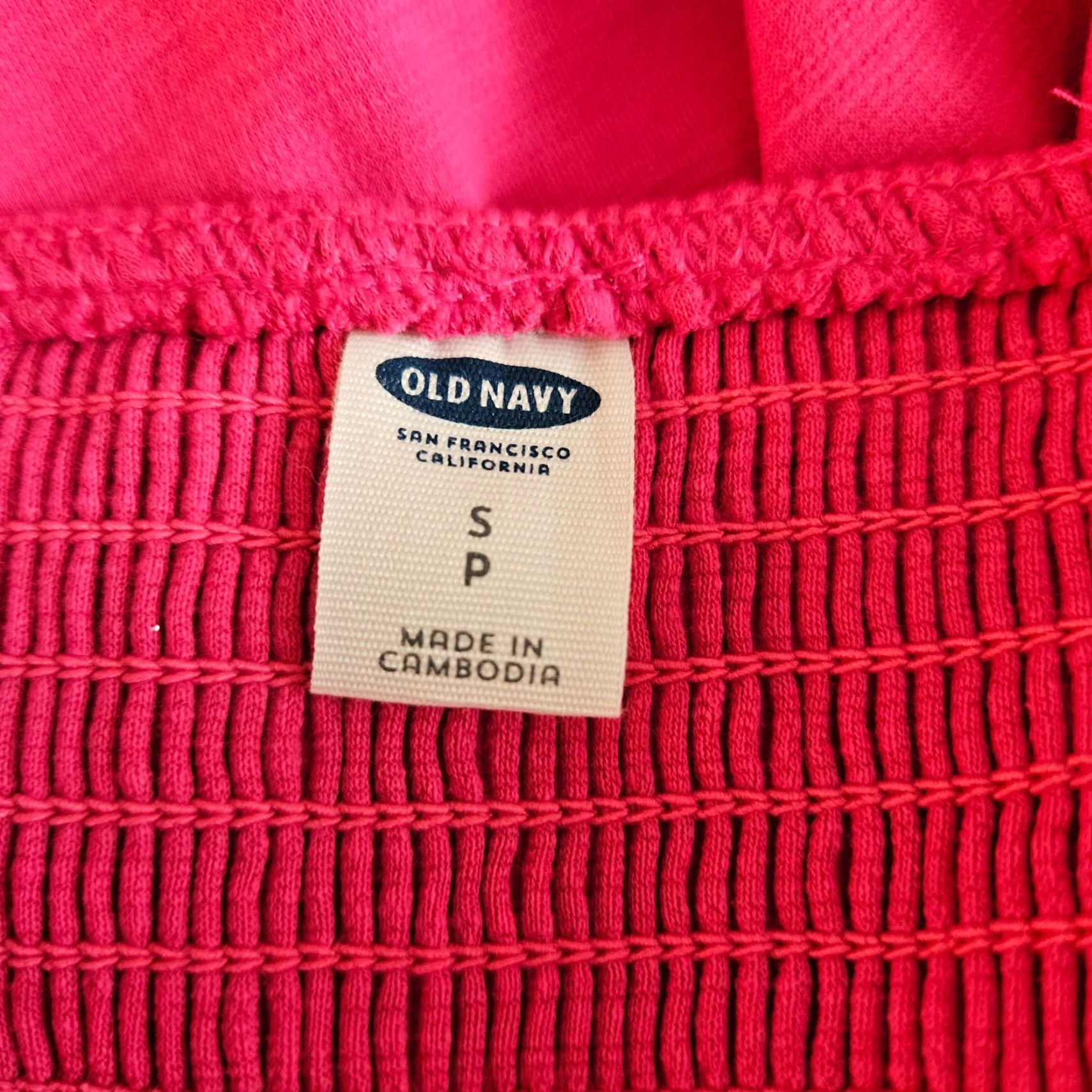 Old Navy Old Navy Womens Dress Solid Pink Sleeveless Cotton Blend Sz S Size S / US 4 / IT 40 - 5 Thumbnail