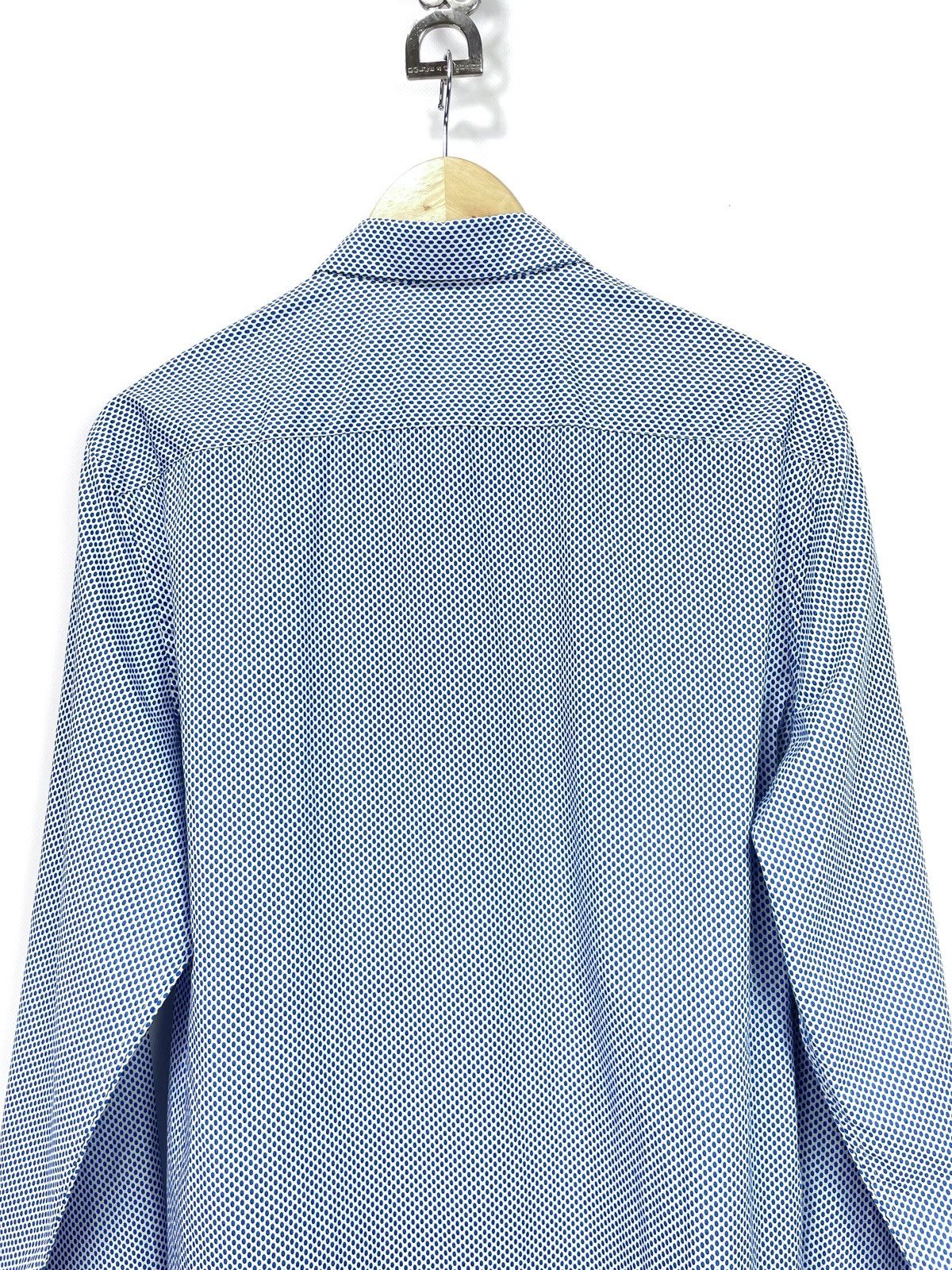 Prada PRADA Milano Micro Dot Cotton Shirt - Size L/XL Size US XL / EU 56 / 4 - 4 Thumbnail