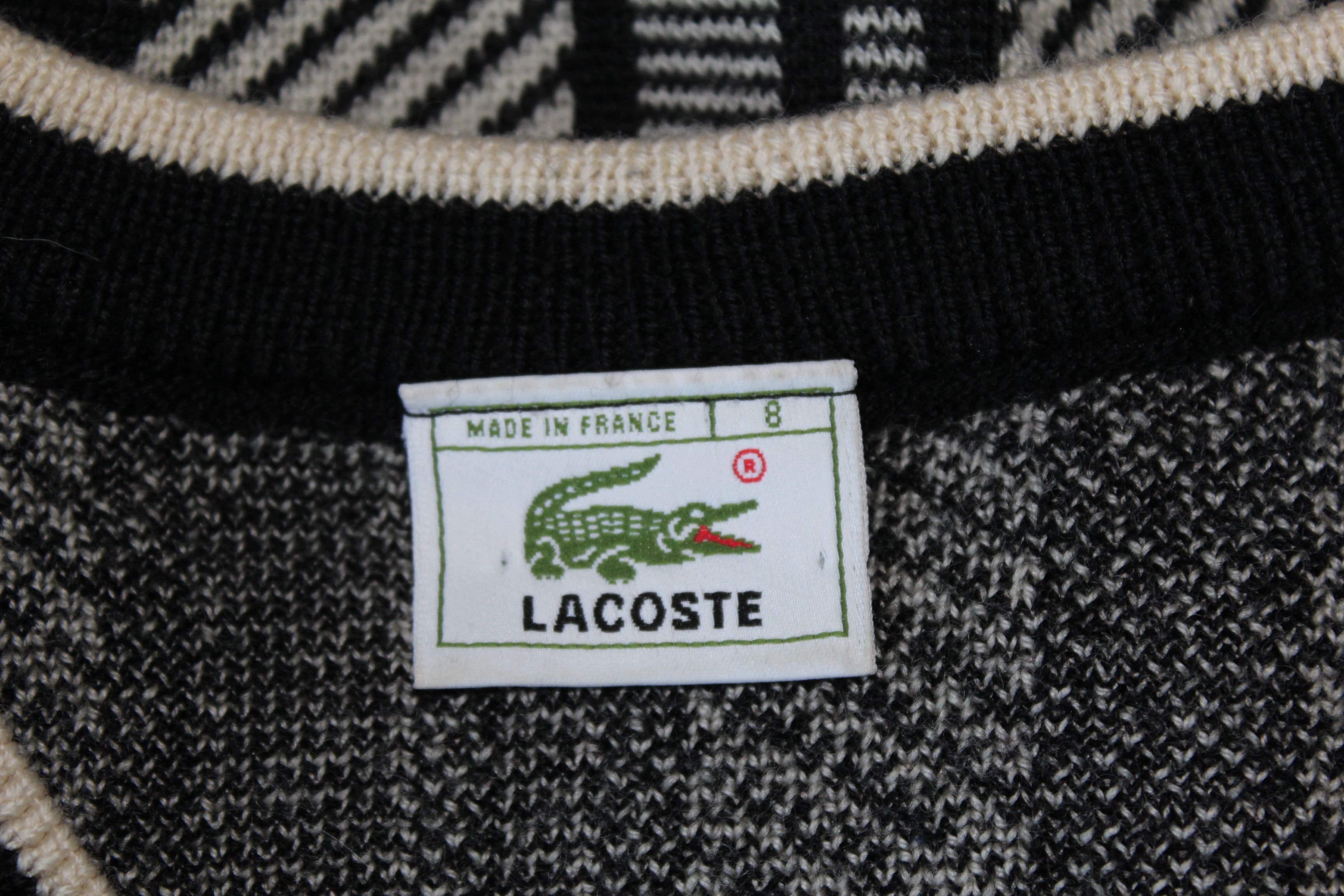 Lacoste LACOSTE Vintage 90's Knitted Cardigan Sweater Size US XXL / EU 58 / 5 - 6 Thumbnail