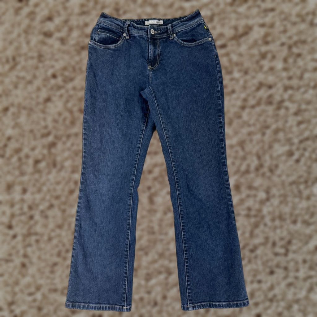 Vintage VINTAGE Chicos Jeans Womens 0 Blue Denim Bootcut Cotton Blend Mid 24x26 Size 25" / US 0 / IT 36 - 1 Thumbnail
