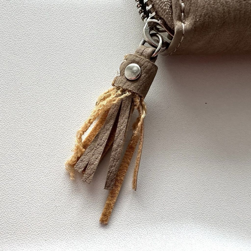 Other Roots RFID Braided Rectangular Zip Around Tassel Wallet Tan Size ONE SIZE - 14 Thumbnail