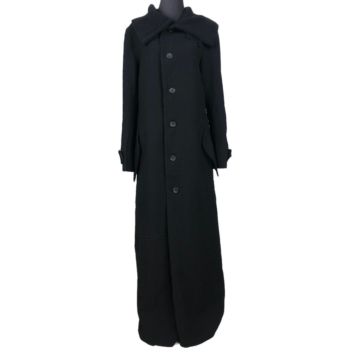 Yohji Yamamoto Vintage 90s Y’s Yohji Yamamoto Large Collar Wool Overcoat Size M / US 6-8 / IT 42-44 - 2 Thumbnail