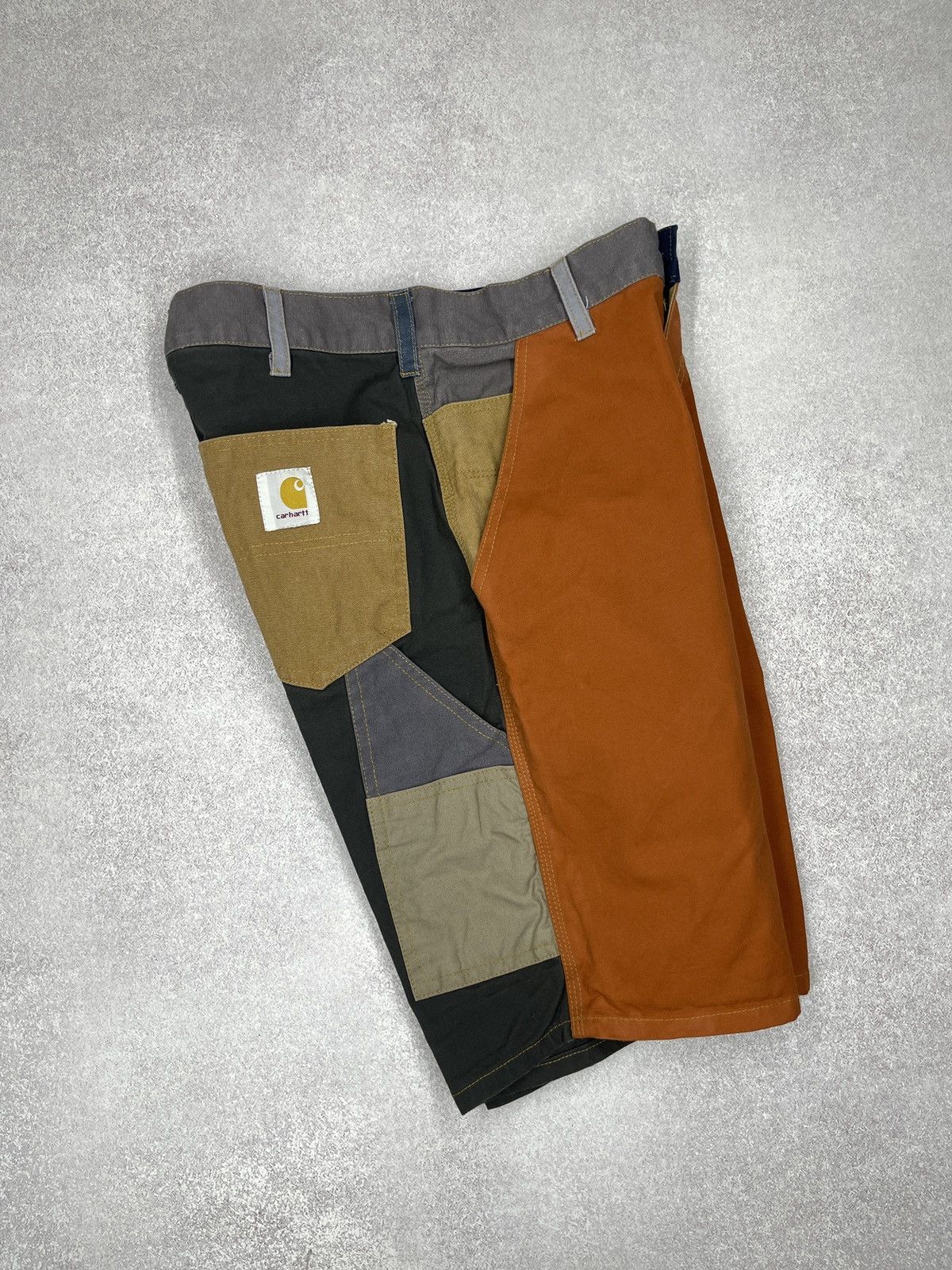 Carhartt Mens Carhartt Carpenter Reworked Patchwork Shorts Stitched Size US 30 / EU 46 - 2 Thumbnail