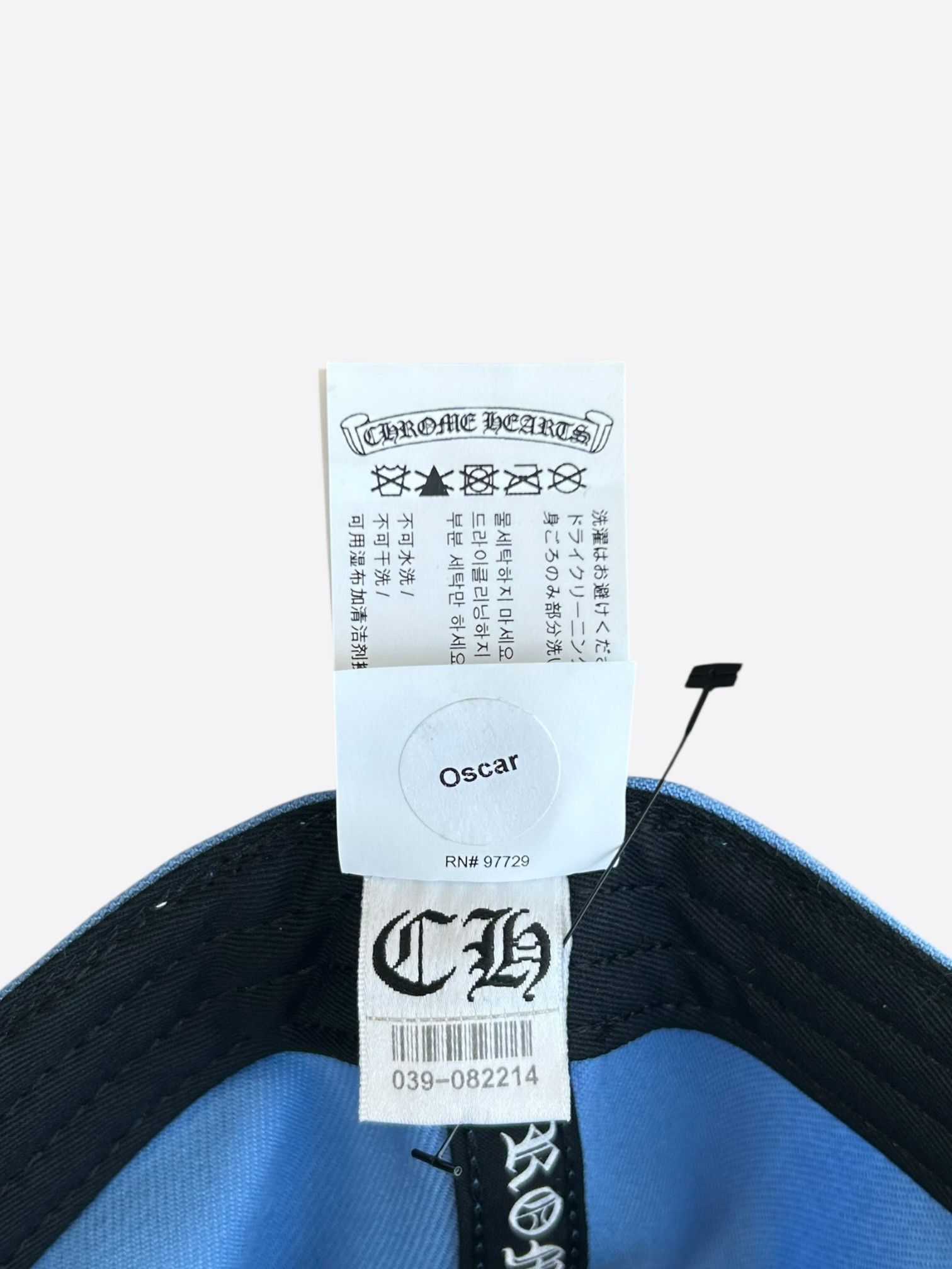 Chrome Hearts Chrome Hearts Blue & White Heart Logo Fitted Hat Size ONE SIZE - 8 Thumbnail