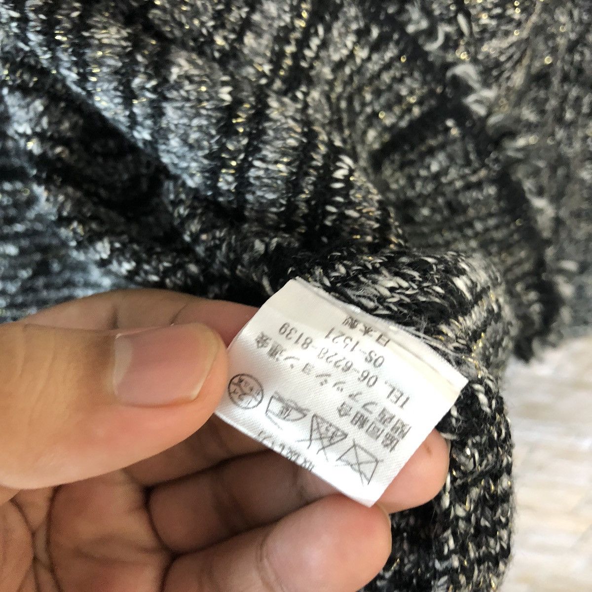 Homespun Knitwear × Japanese Brand Chadoriah Black Knitwear ripped style #A224 Size M / US 6-8 / IT 42-44 - 10 Thumbnail