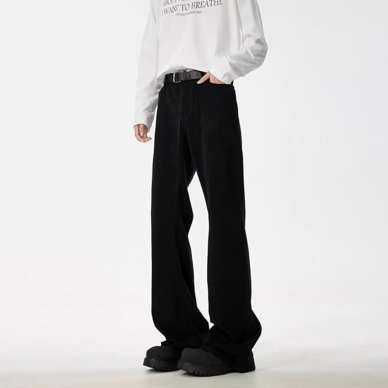 Japanese Brand Retro loose straight leg micro flared jeans Size US 32 / EU 48 - 4 Thumbnail