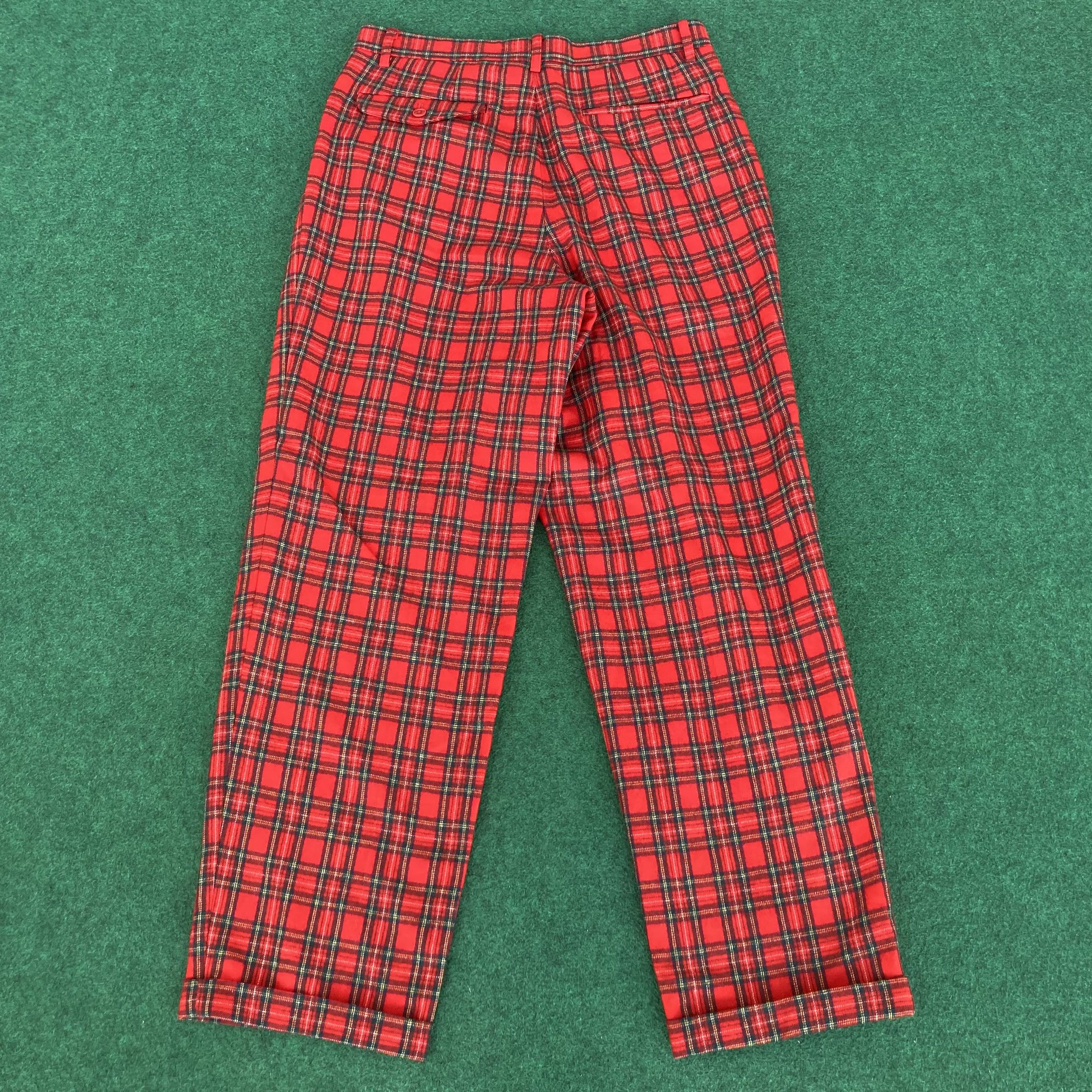 Karl Helmut × Pink House × Vintage Vtg Karl Helmut Wool Trouser Baggy Sz 30 Tartan Pants Size US 30 / EU 46 - 12 Thumbnail
