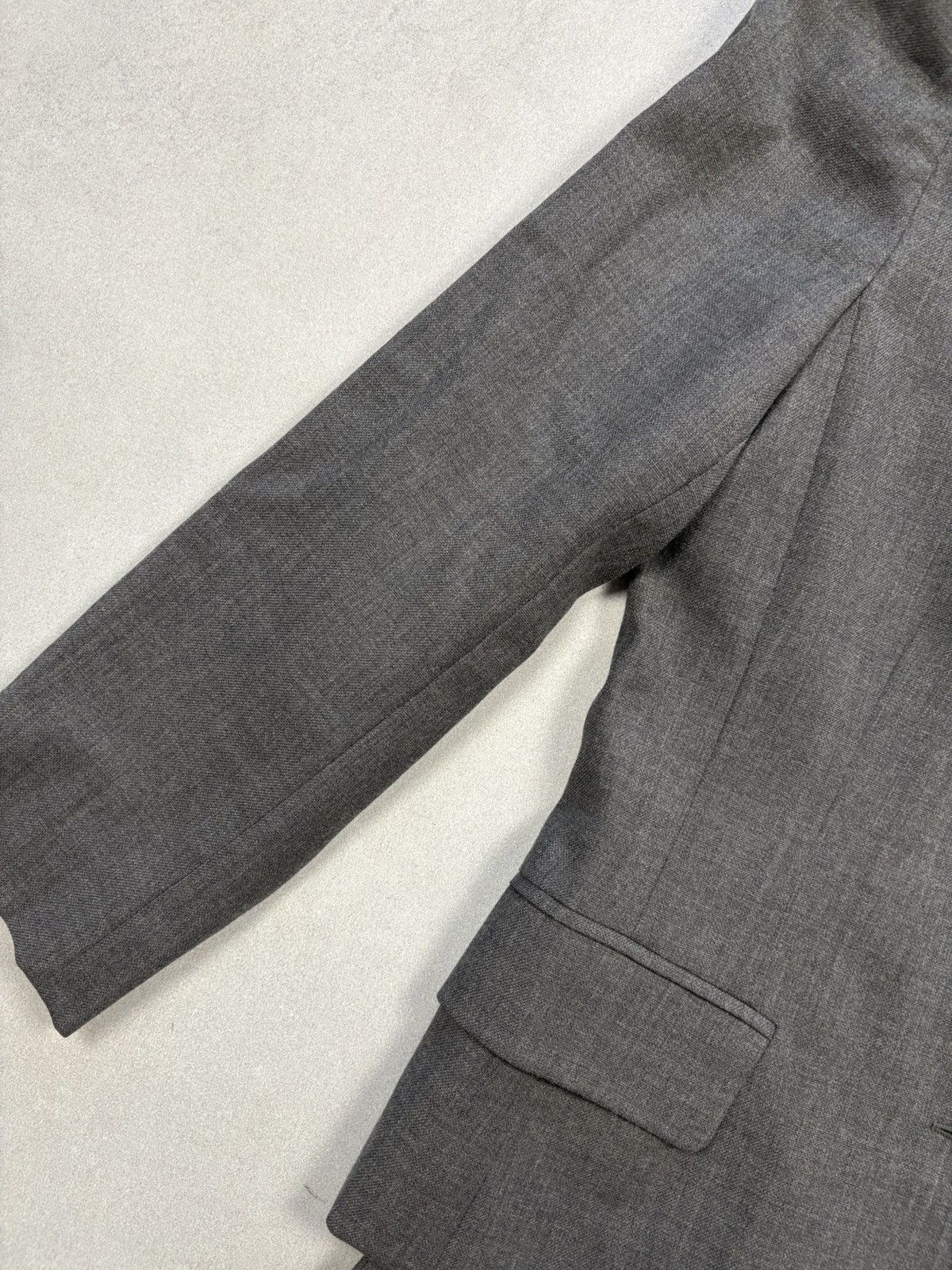 Designer Vintage iBlues Women’s Wool Suit Set Blazer & Skirt Gray Size M / US 6-8 / IT 42-44 - 6 Thumbnail