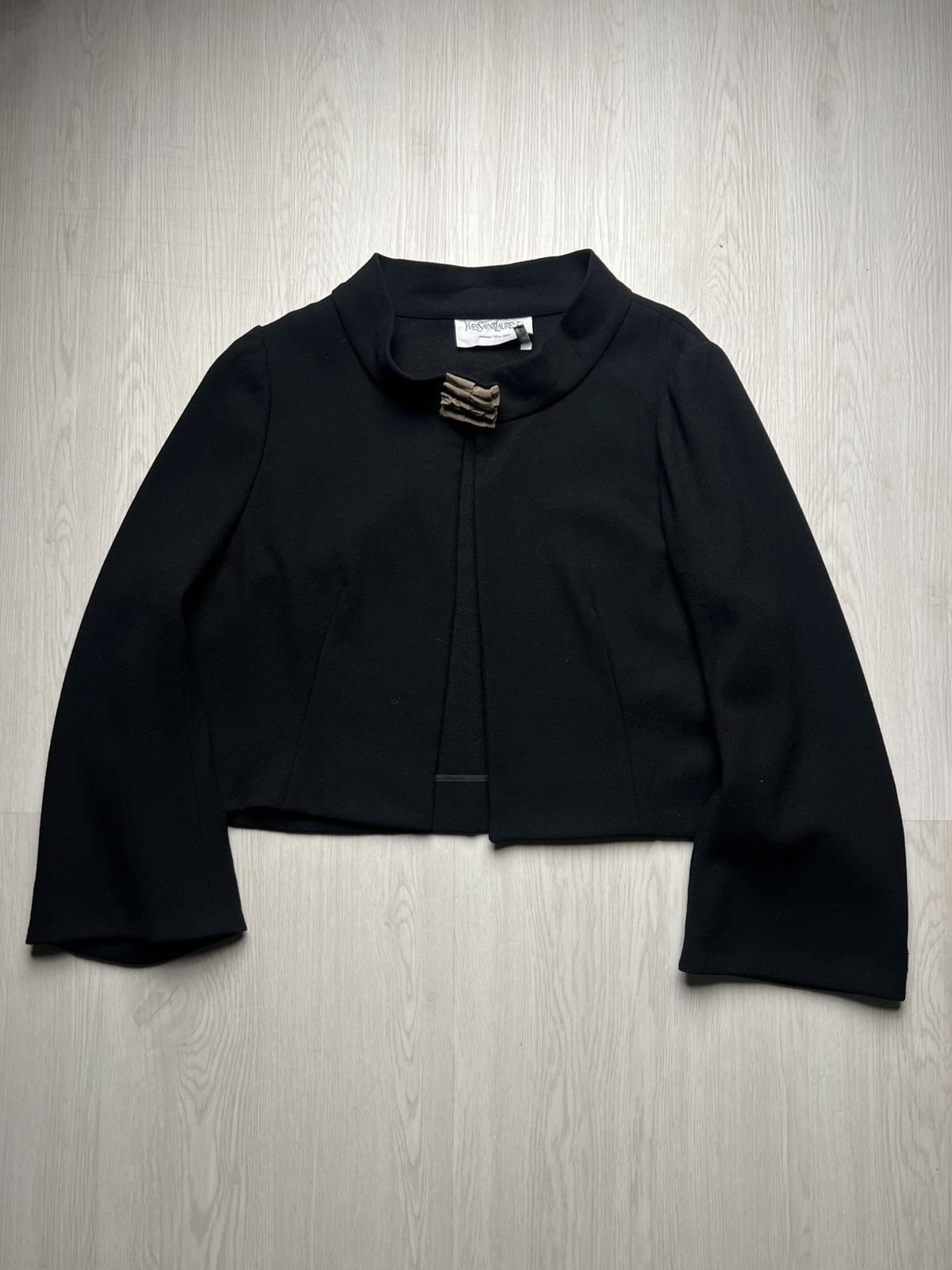 Yves Saint Laurent A/W 2007 YSL By Stefano Pilati Cropped Bolero Blazer Jacket Size M / US 6-8 / IT 42-44 - 1 Thumbnail