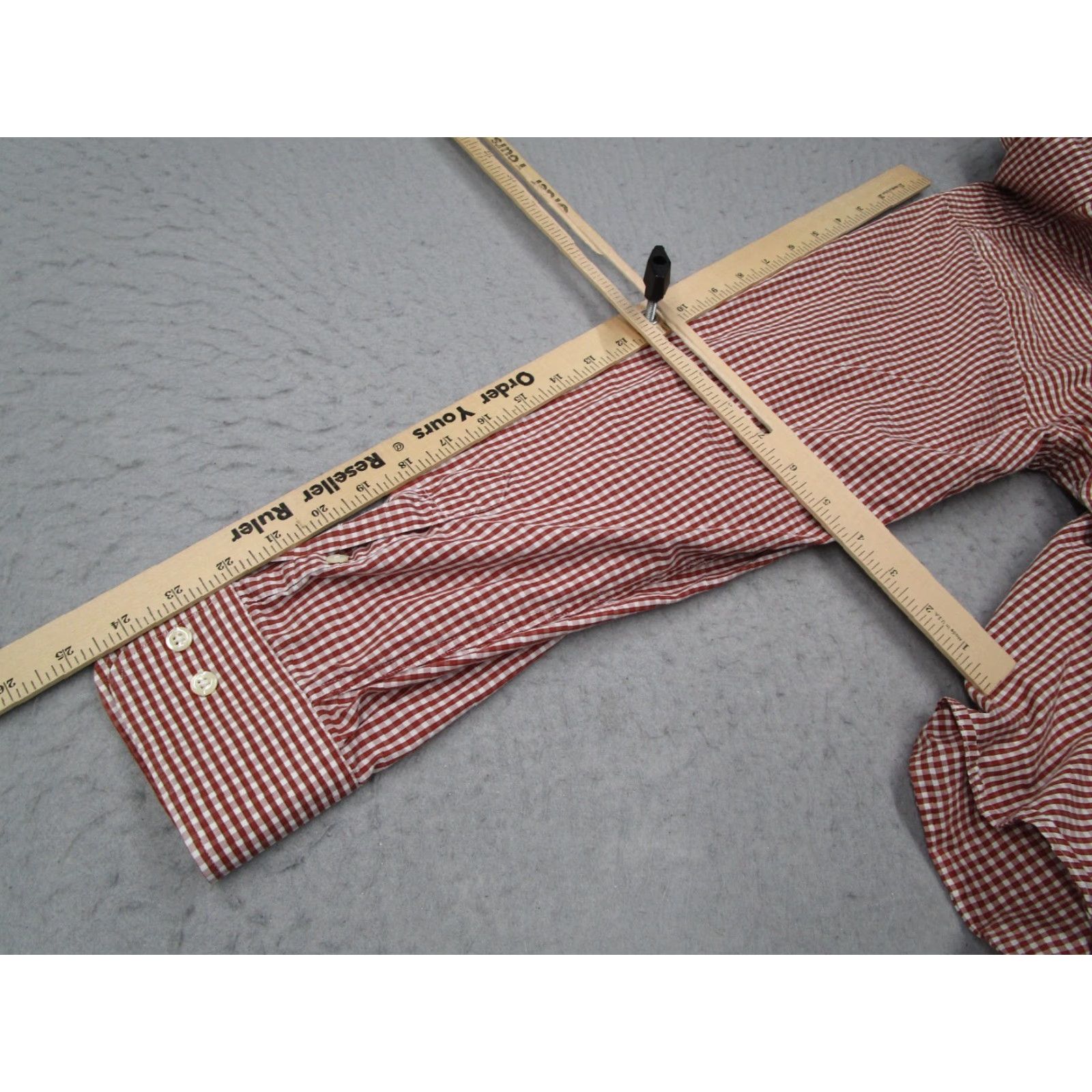 Vintage VINTAGE Miller Ranch Men's Shirt Long Sleeve Check Button-Up Casual Western Cotton Red Large Size US L / EU 52-54 / 3 - 7 Thumbnail