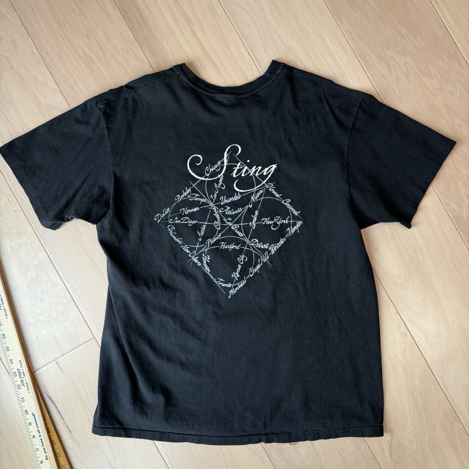 Hanes Vintage Sting The Soul Cages Shirt XL Black 90s Tour Size US XL / EU 56 / 4 - 7 Thumbnail