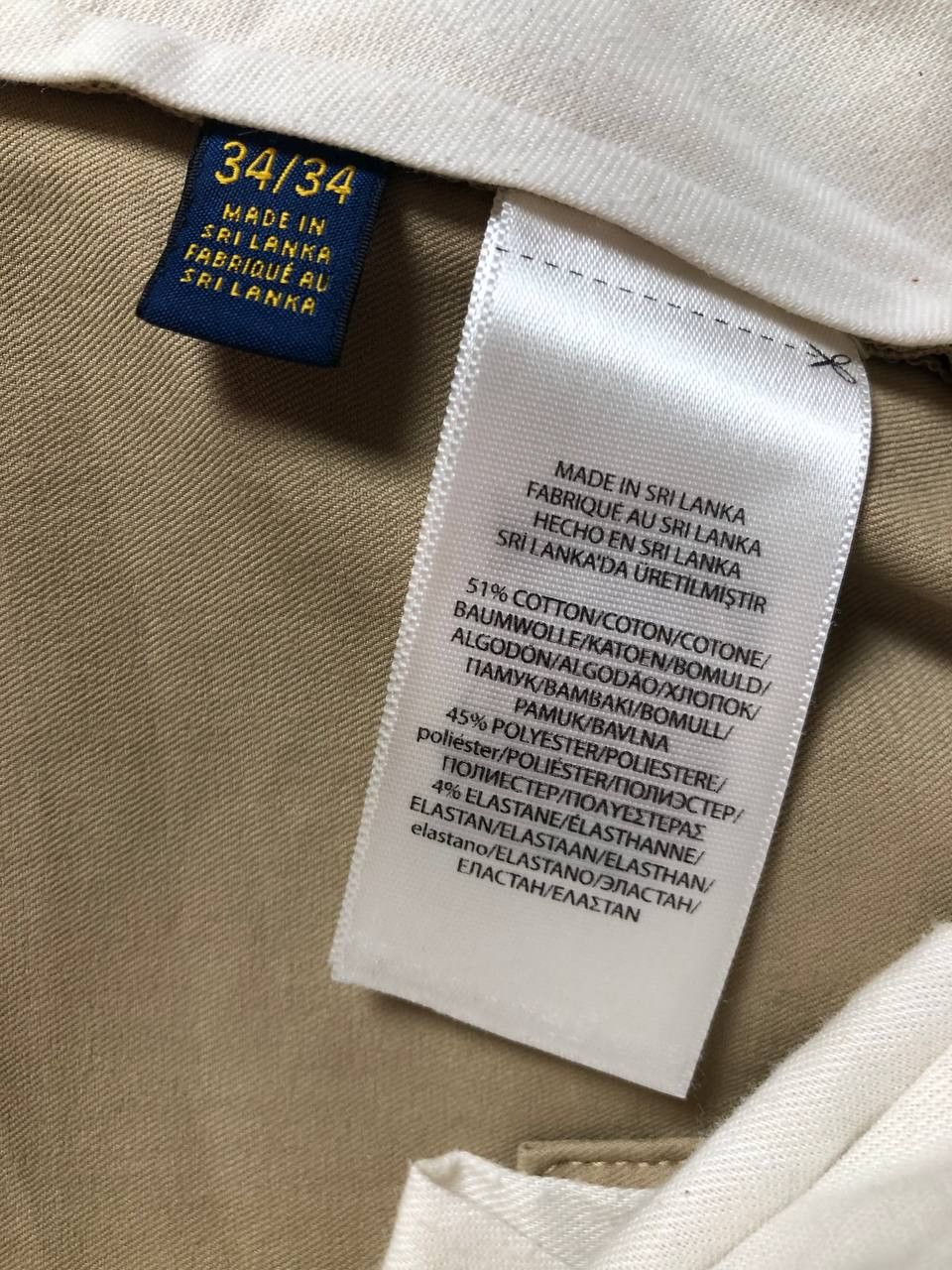 Polo Ralph Lauren × Vintage Polo Ralph Lauren Classic Fit Chino Pant FTP Size US 34 / EU 50 - 4 Thumbnail