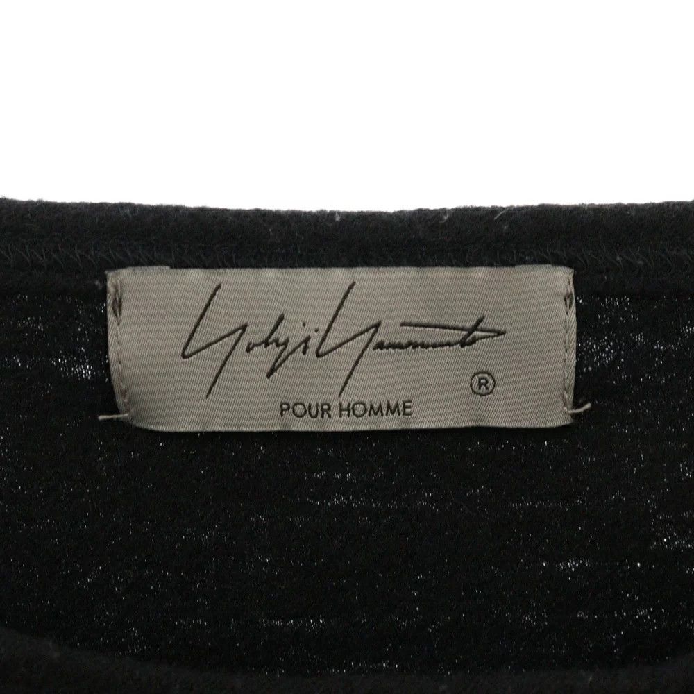 Yohji Yamamoto Yohji Yamamoto POUR HOMME Wool/Crewneck Long Sleeve Knit Size US L / EU 52-54 / 3 - 7 Thumbnail