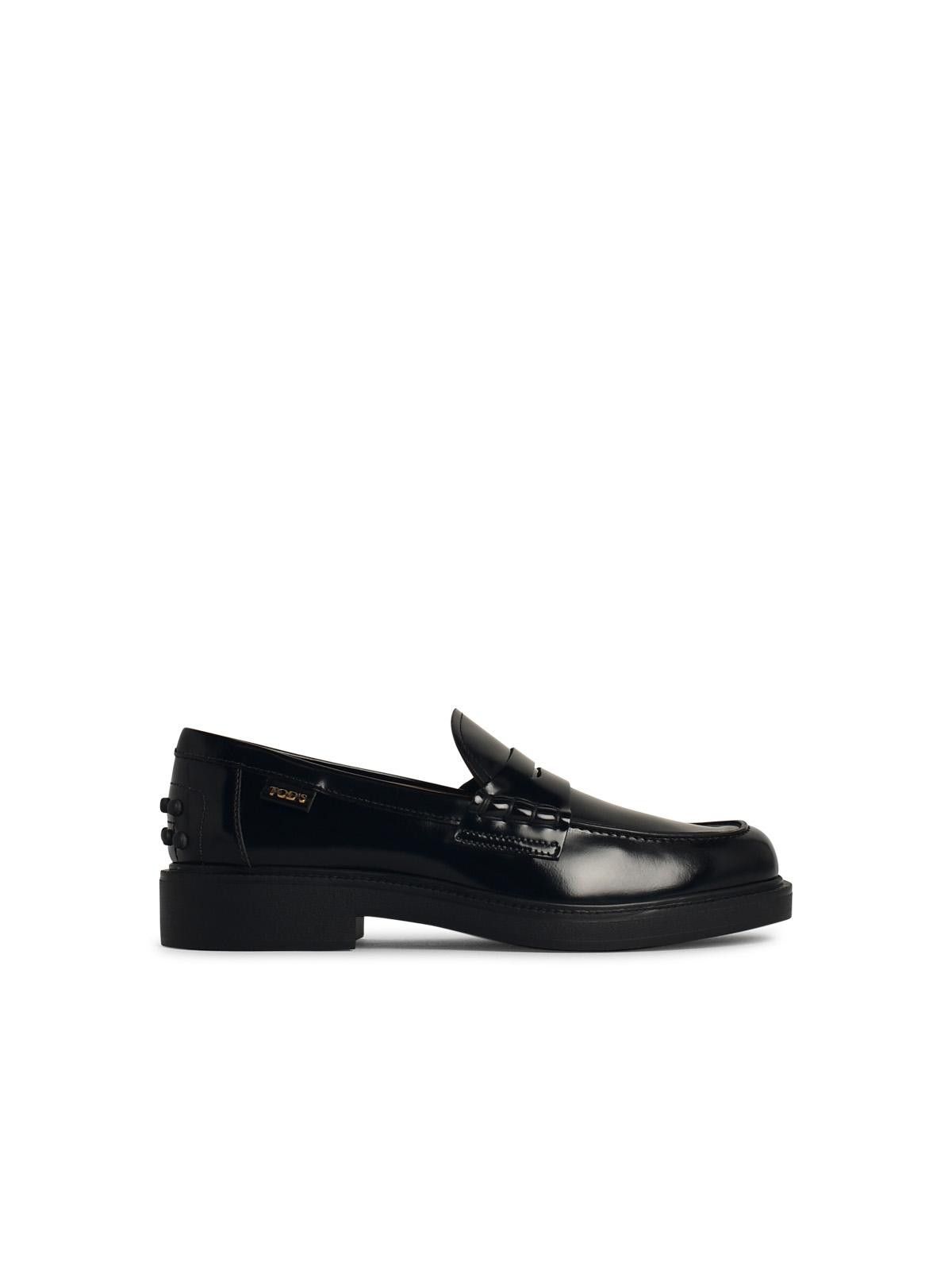 Tod's TOD'S Black Leather Loafers Size US 11 / IT 41 - 1 Thumbnail