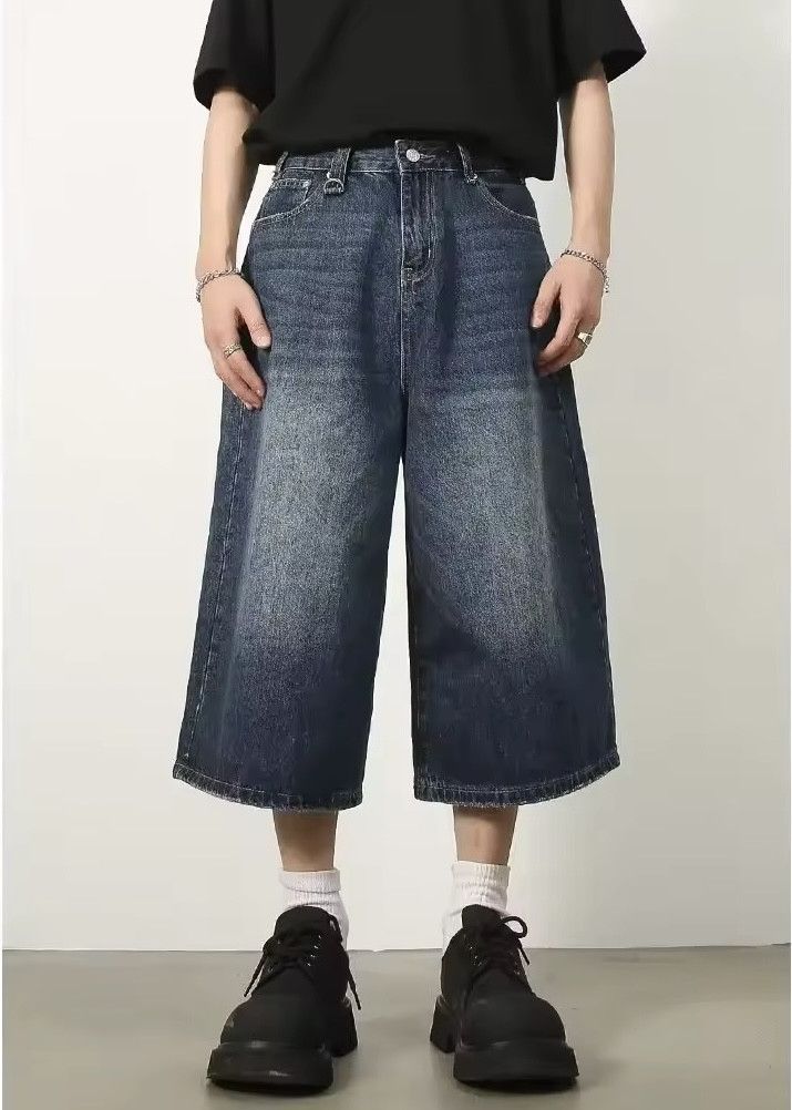Japanese Brand Y2K Blue Short Denim Pant Size US 28 / EU 44 - 2 Thumbnail