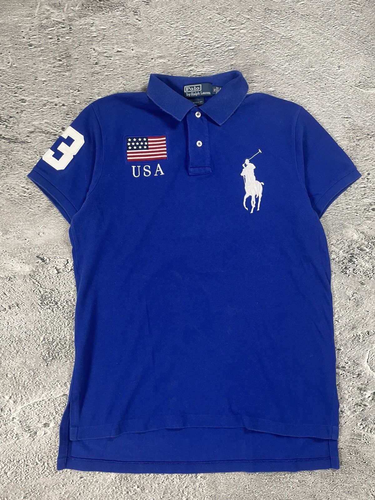 Ralph Lauren Chief Keef Polo Ralph Lauren USA vintage shirt blue Size US M / EU 48-50 / 2 - 1 Thumbnail