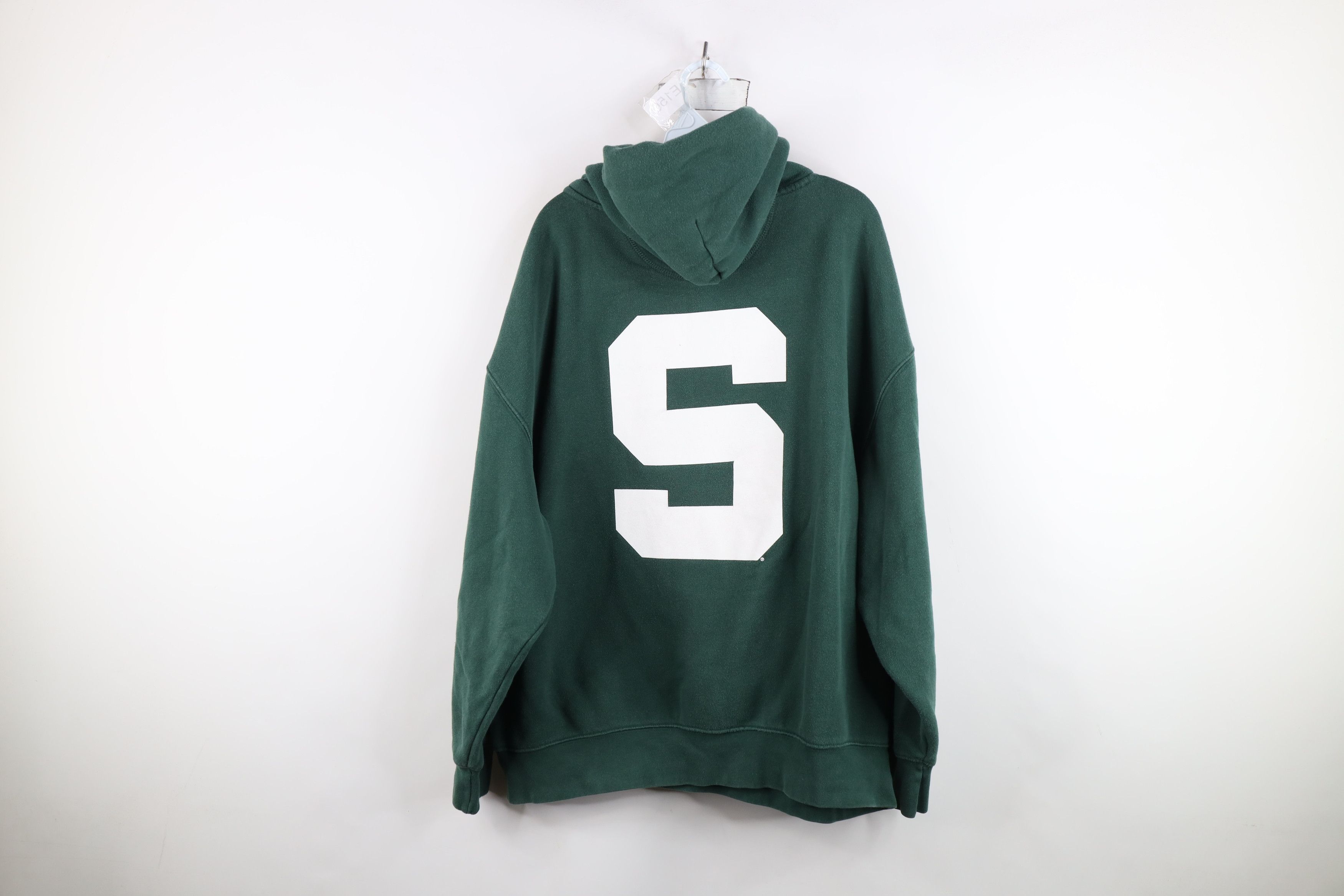 Vintage Vintage 90s Michigan State University Hoodie Sweatshirt Size US XXL / EU 58 / 5 - 12 Thumbnail