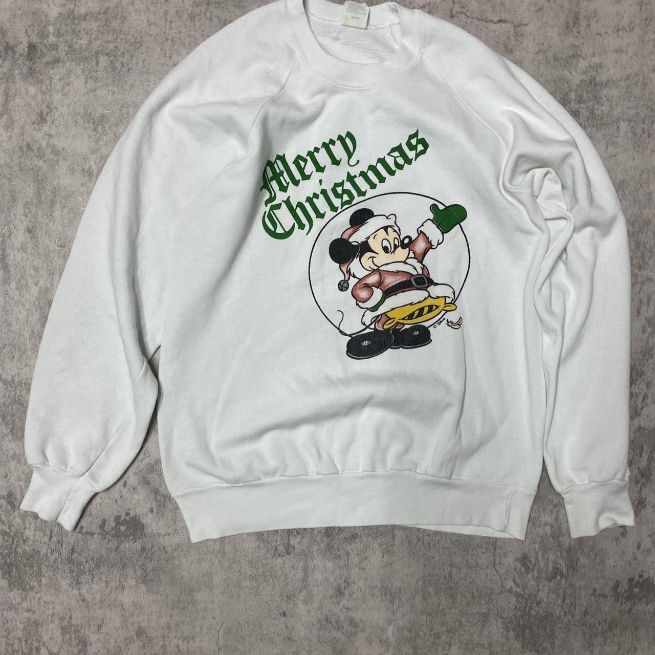 Other White Christmas micky mouse Hoodie vinatge Size US M / EU 48-50 / 2 - 1 Thumbnail