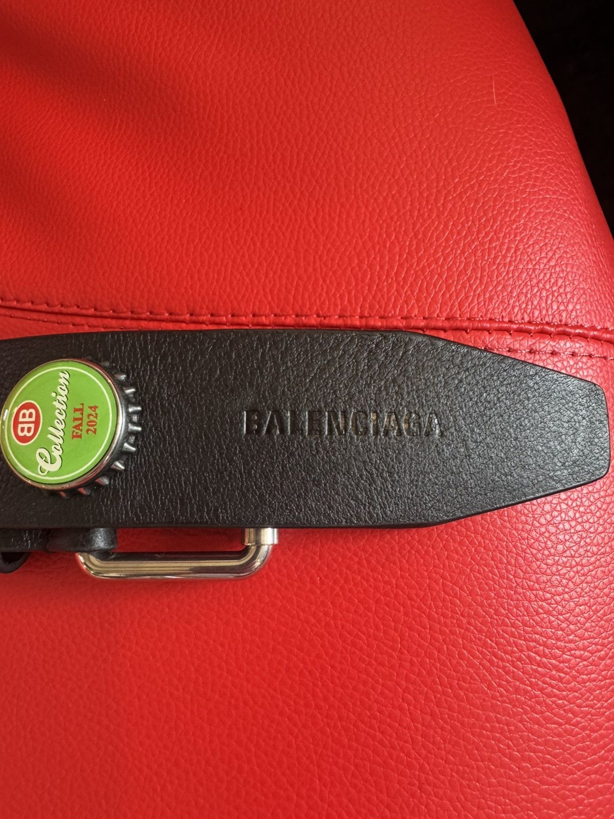 Balenciaga Balenciaga Bottle Cap belt black mens Size ONE SIZE - 3 Thumbnail