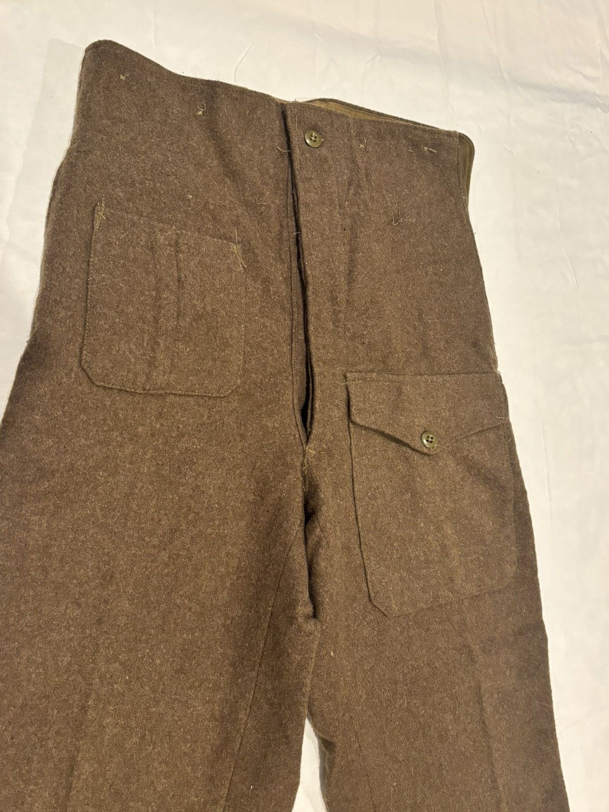 Other 1950s Military Wool Pants Size 30x29 High Waisted and Baggy! Size US 30 / EU 46 - 6 Thumbnail