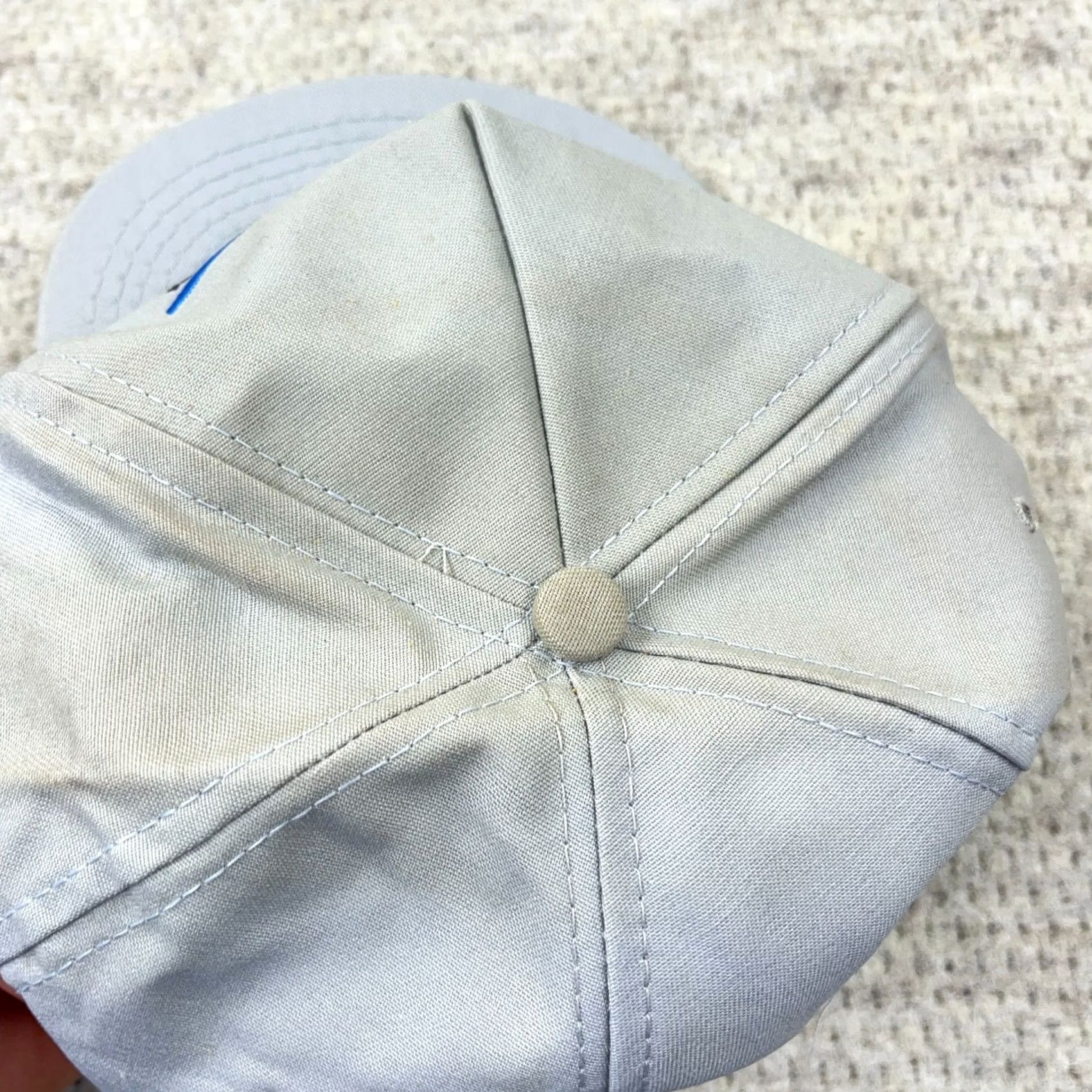 Roper VINTAGE Carolac Trucker Hat Cap Snapback Rope 80s 90s Farm Dairy HH Made In USA Gray Adjustable Mens Size ONE SIZE - 7 Thumbnail