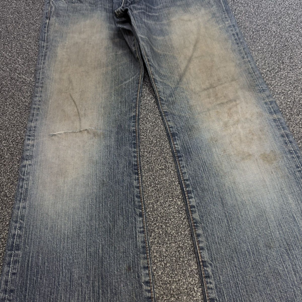 Kapital Flared ‼️ Japanese Denim Edwin 505 Dirty Washed Distressed Size US 33 - 6 Thumbnail
