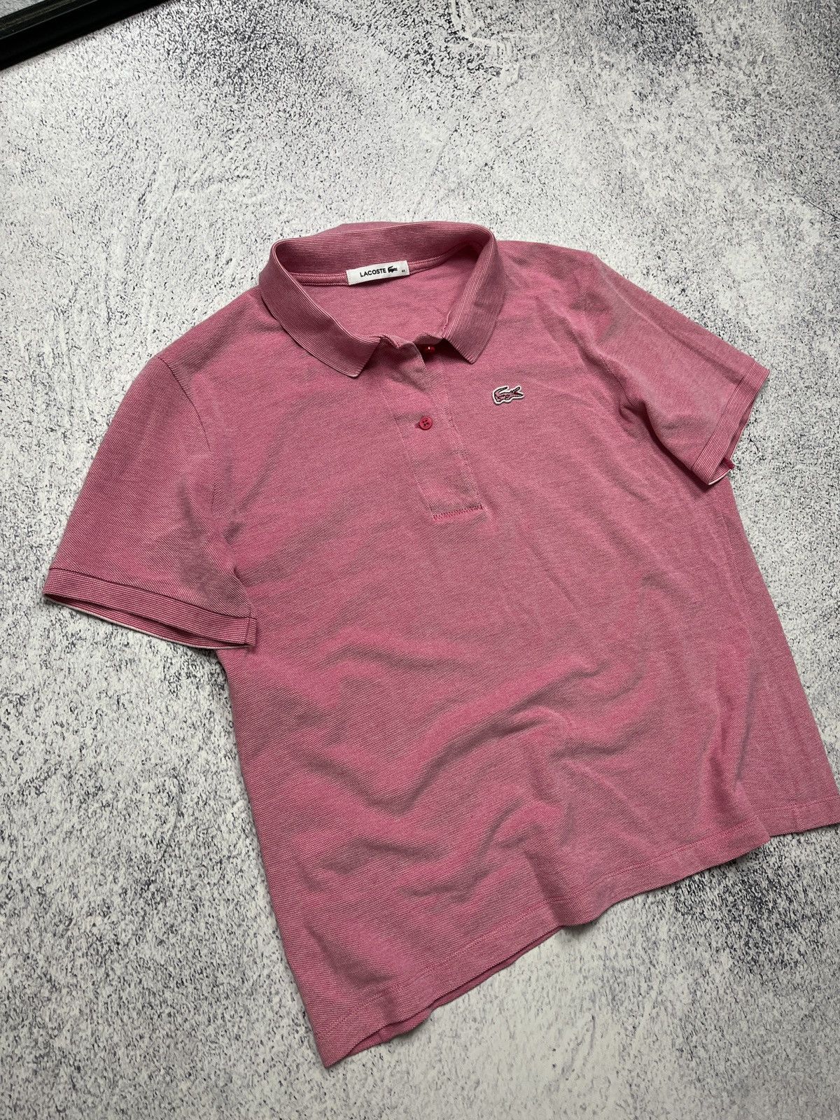 Lacoste Vintage Lacoste Polo Shirt Pink Women’s Luxury Old Money Size L / US 10 / IT 46 - 4 Thumbnail