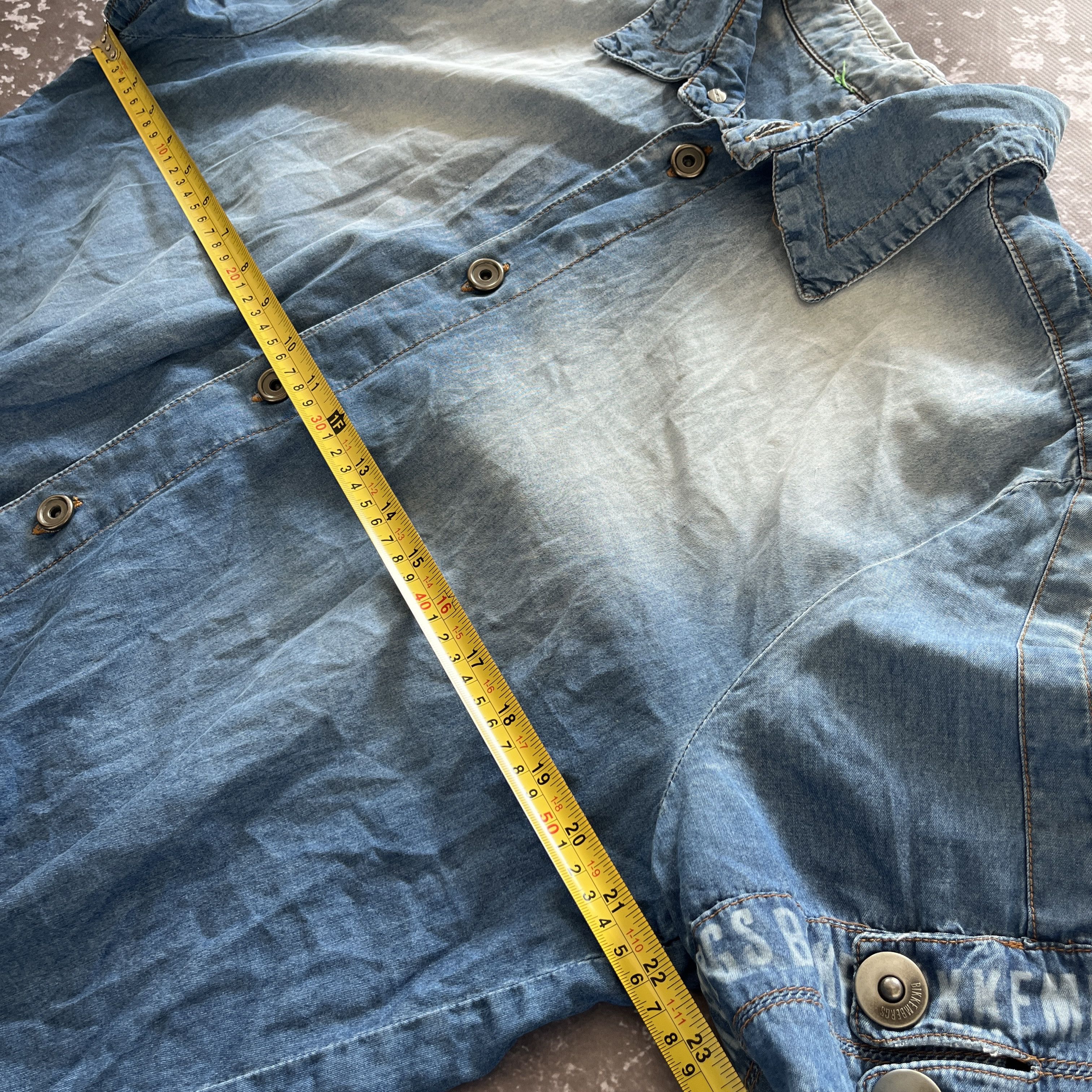 Dirk Bikkembergs Dirk Dirk Bikkembergs Asymmetric Button Up Denim Blue Shirt Size US M / EU 48-50 / 2 - 16 Thumbnail