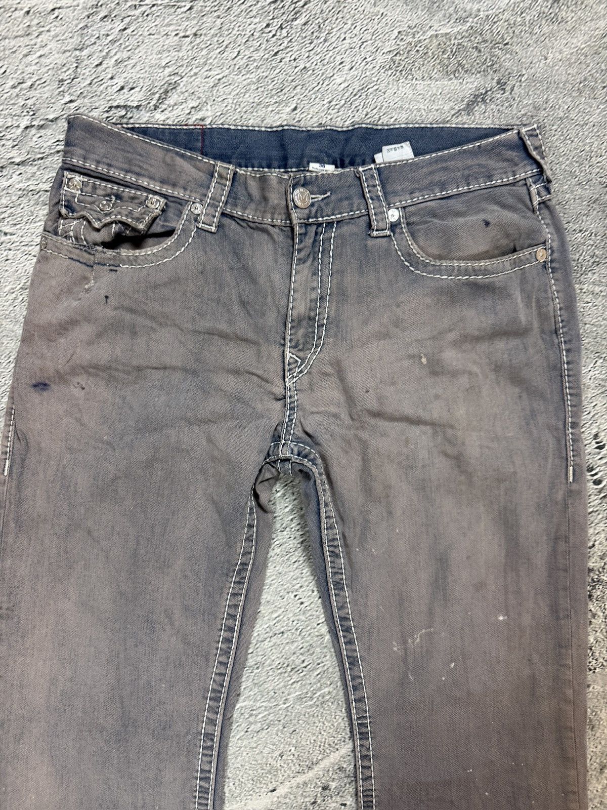 True Religion True Religion jeans vintage denim pants washed bleached Size US 36 / EU 52 - 7 Thumbnail
